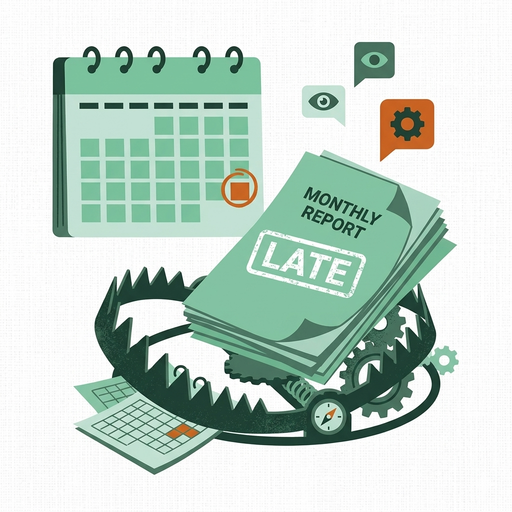 The Reporting Trap: Why Your Monthly Report Isn't Changing Anything