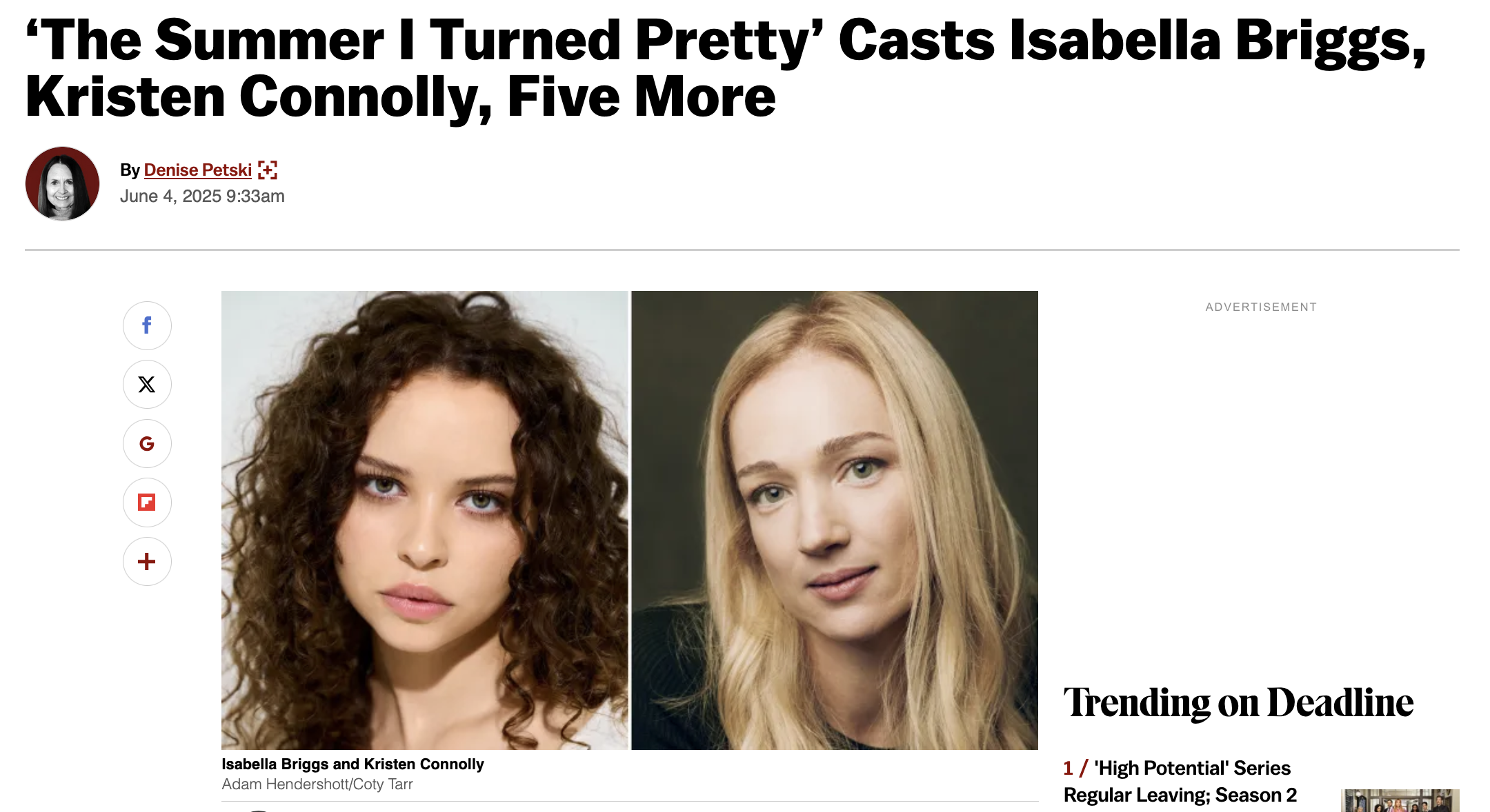 ‘The Summer I Turned Pretty’ Casts Isabella Briggs