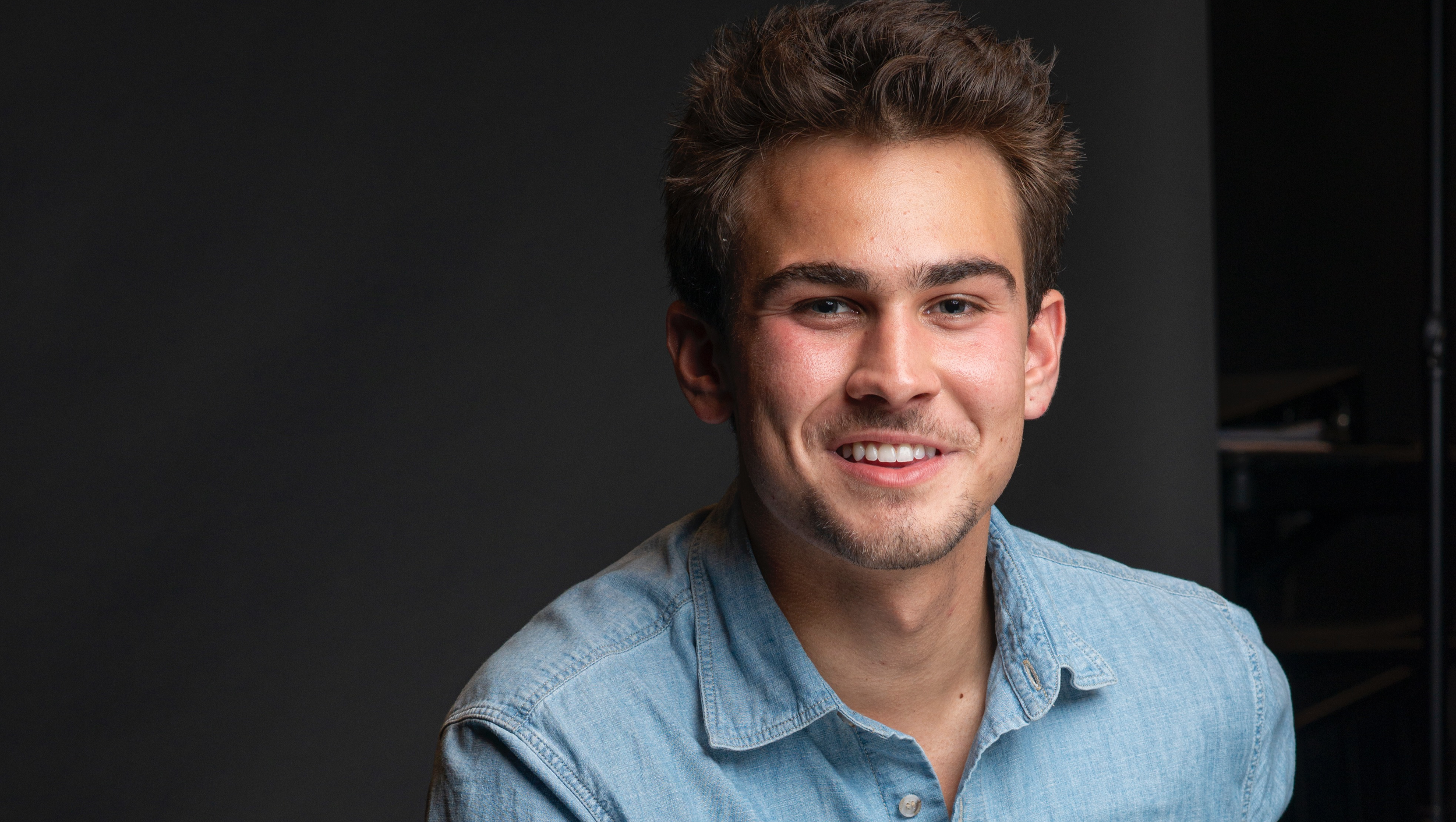Headshot of actor Samuel Emerson Karpinski