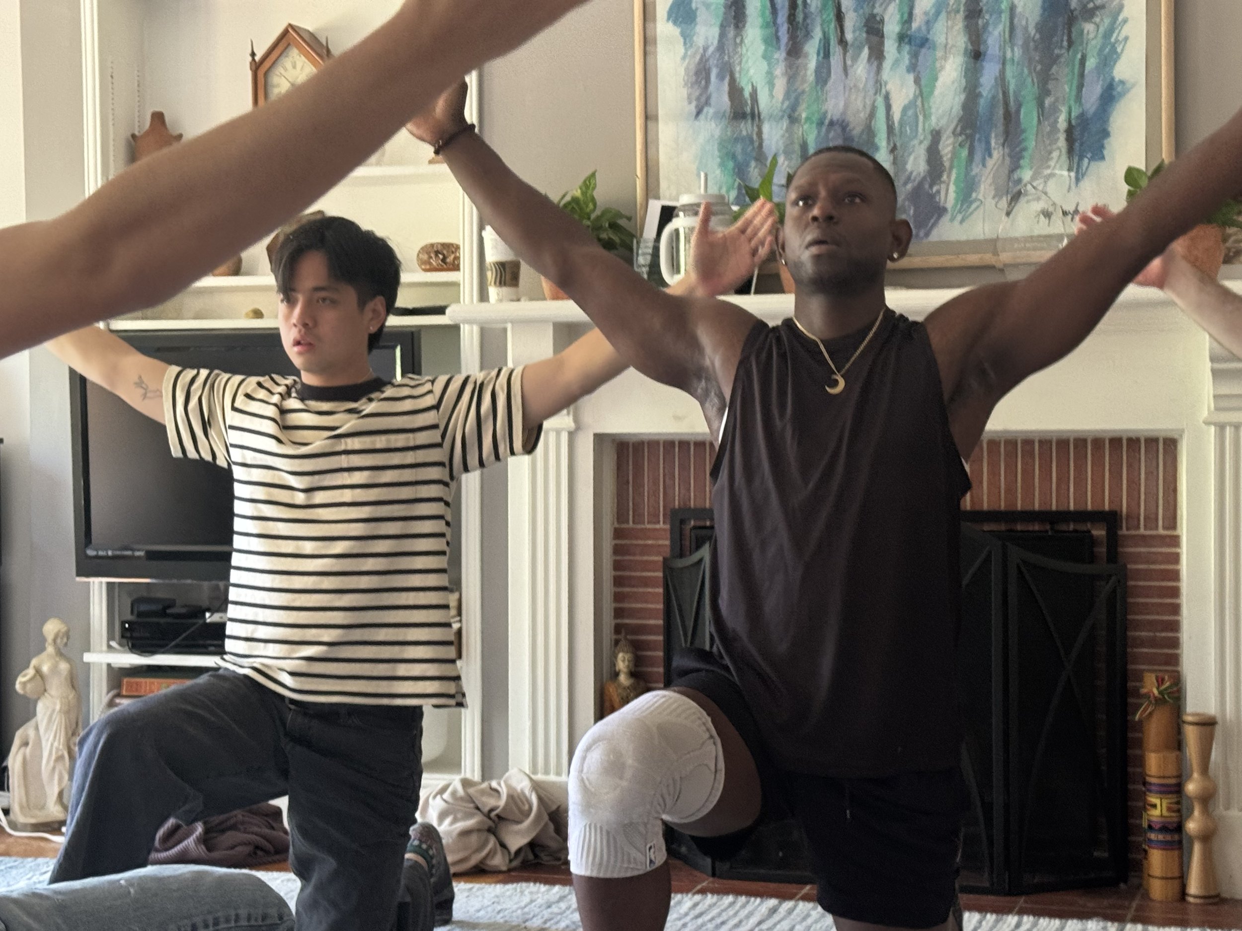 Students working on release work during an intensive