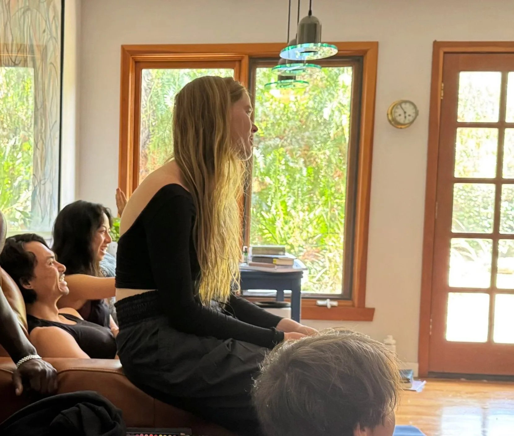 Lea's students engaging with class