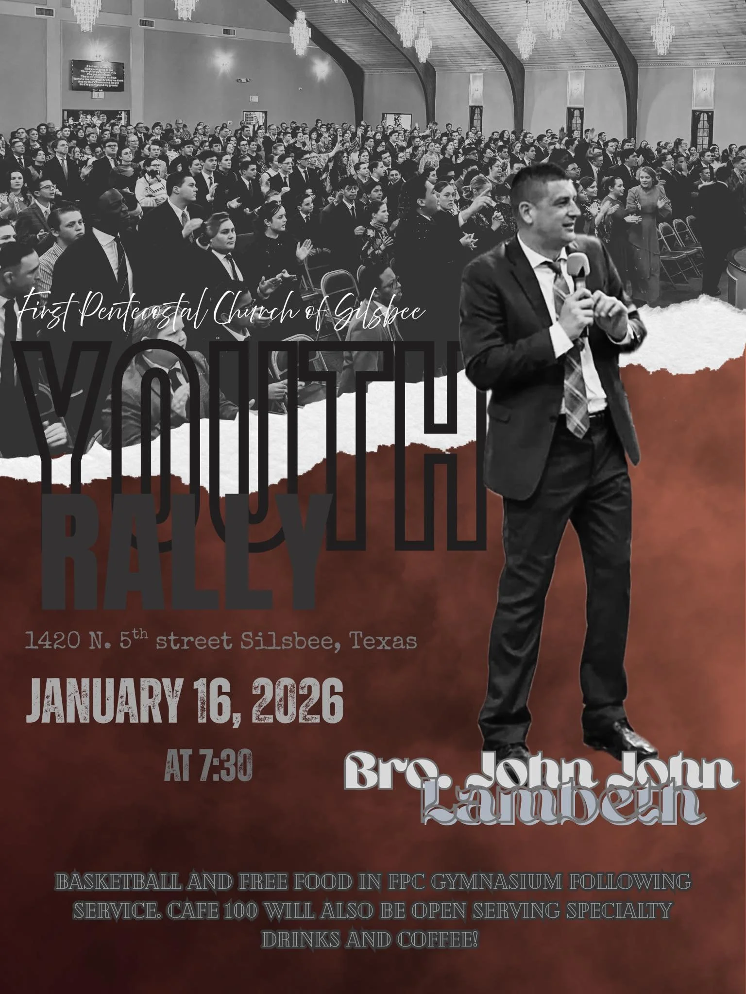 📣 YOUTH RALLY! THIS FRIDAY (1/16) at 7:30PM. Phenomenal worship, preaching, power, food, and fellowship. Don&rsquo;t miss this opportunity to elevate in 2026! #FPCyr101