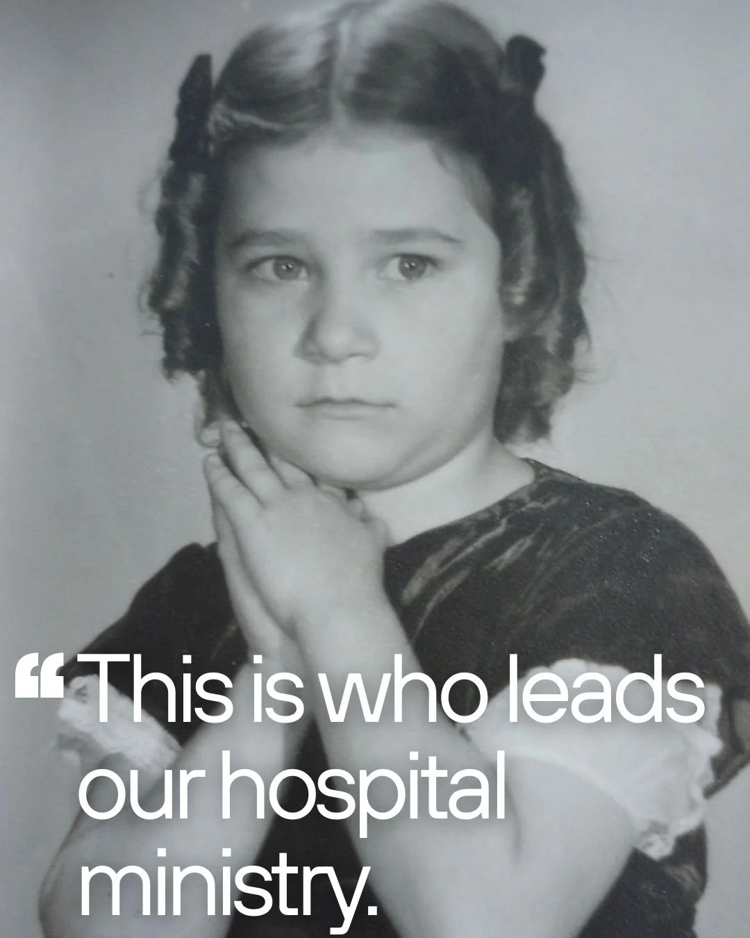 Then: a child with big dreams.
Now: a leader serving faithfully.
This is who developed and leads a very personal initiative--serving strangers sitting in ICU waiting rooms and facing the unknown. The Church isn&rsquo;t built overnight, it&rsquo;s bui