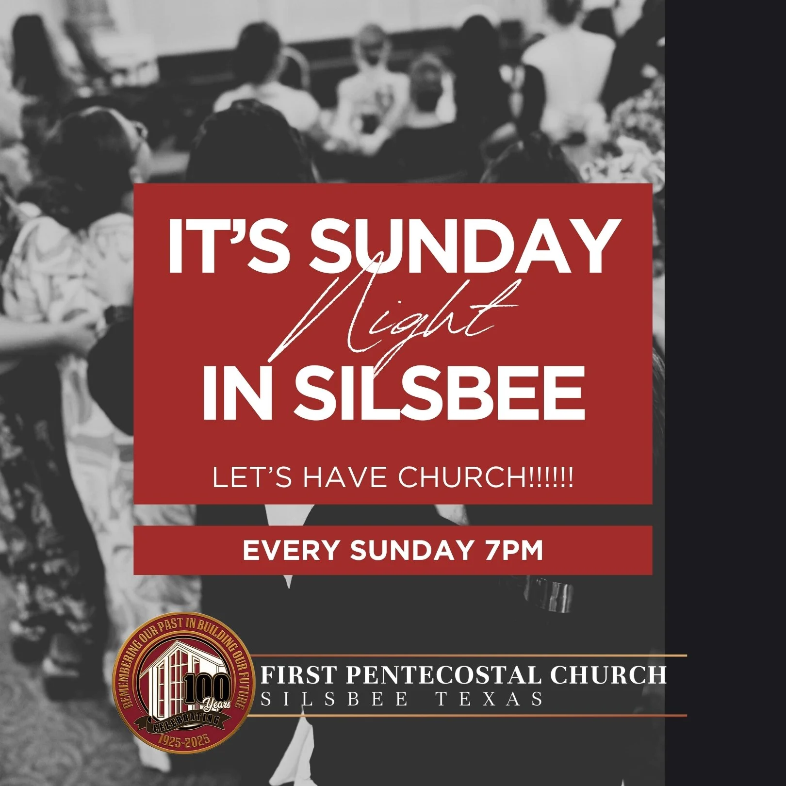It's time to have church! Tonight at 7PM. Come be with us! #FPCSilsbee