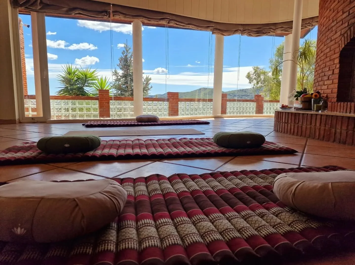 Where the magic of meditation happens during our retreats ✨ While the host invites you to build your own Inner Sanctuary with the power of imagination through her unique meditation technique, you are also hosted in a truly safe beautiful haven in the
