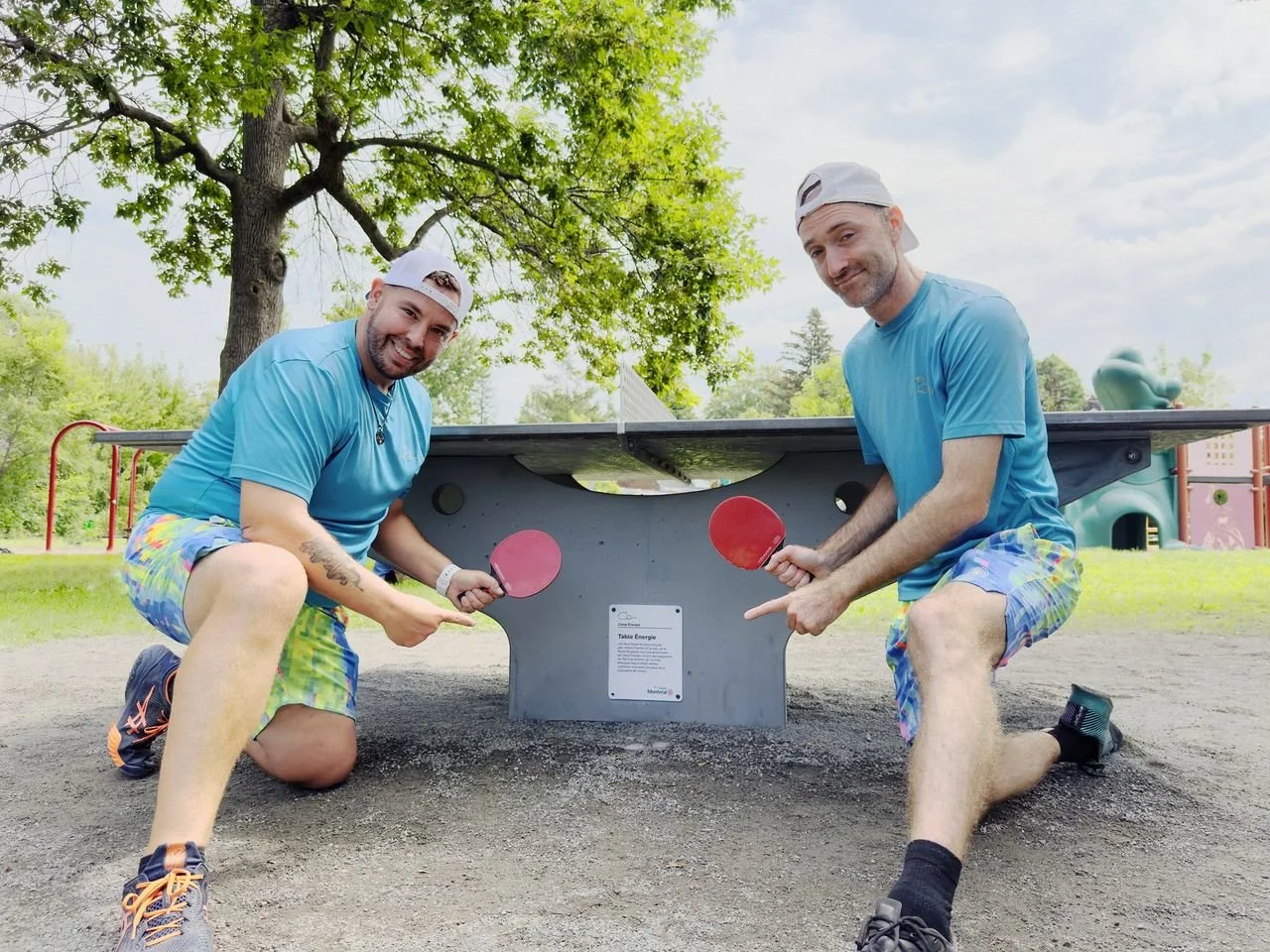 Deux tables de ping-pong offertes par “camp Énergie”
