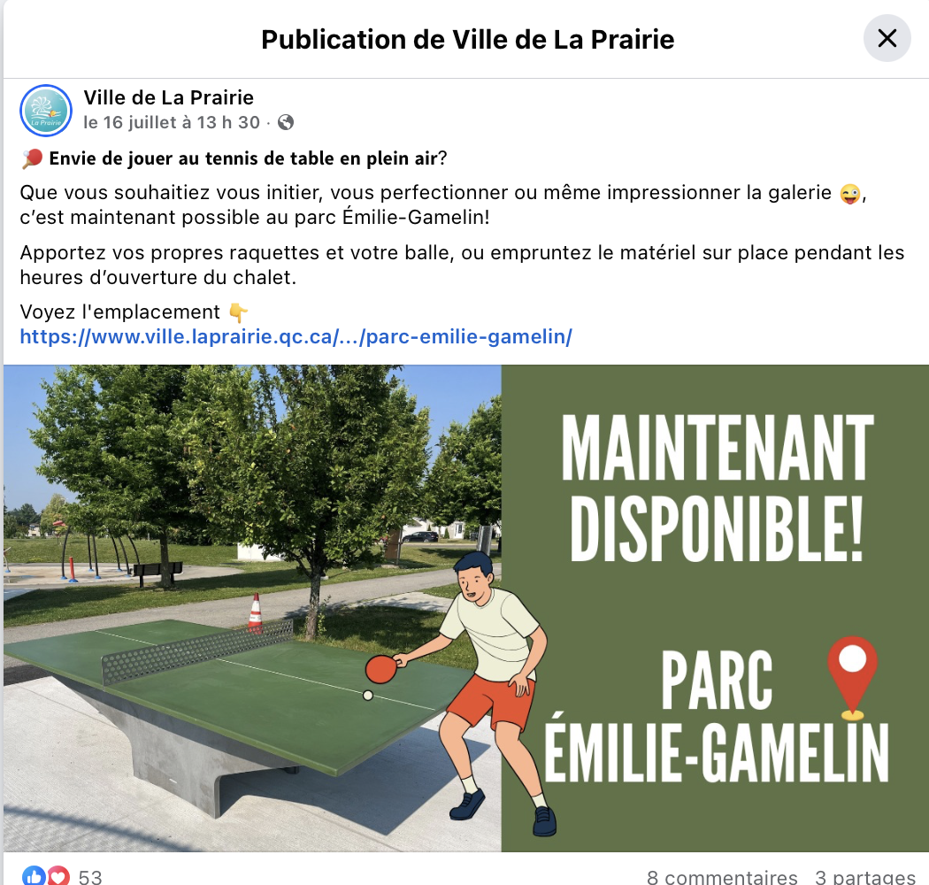 Une nouvelle destination pour jouer en plein air