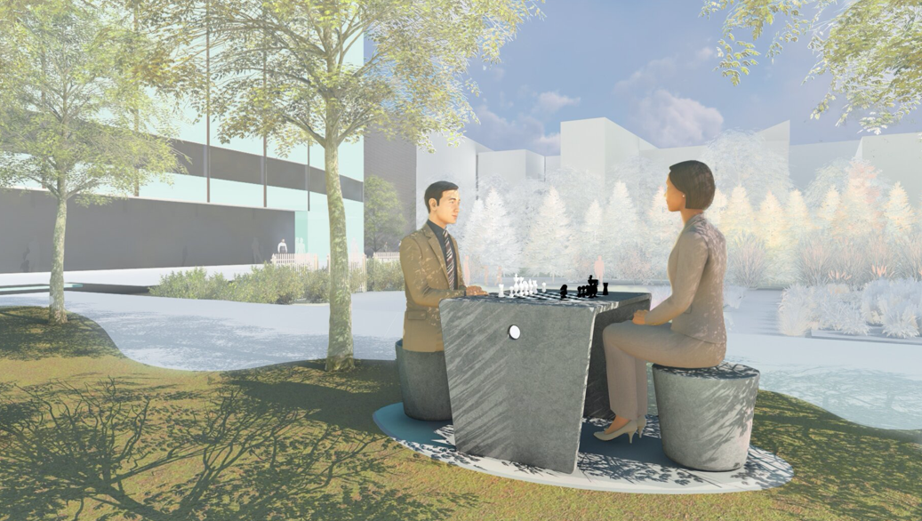 jeu d'échecs béton bfup