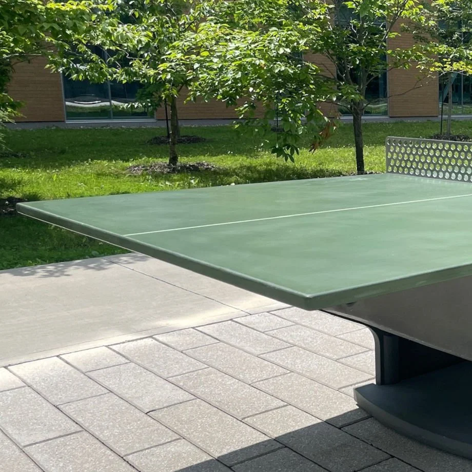 Plateau couleur vert-ping-pong