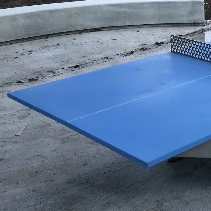 Plateau couleur bleu-ping-pong