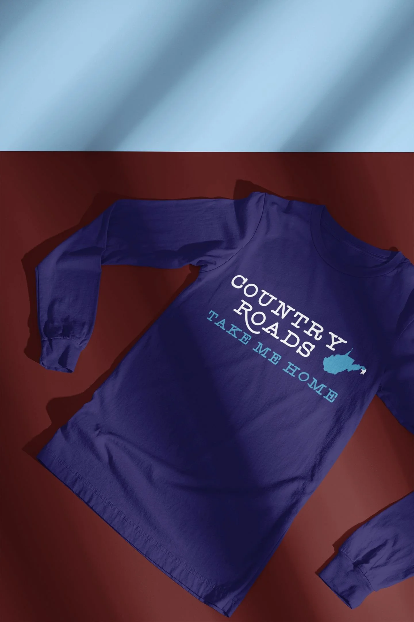 Country Roads Long Sleeve Shirt Navy (No Place It 2).jpg