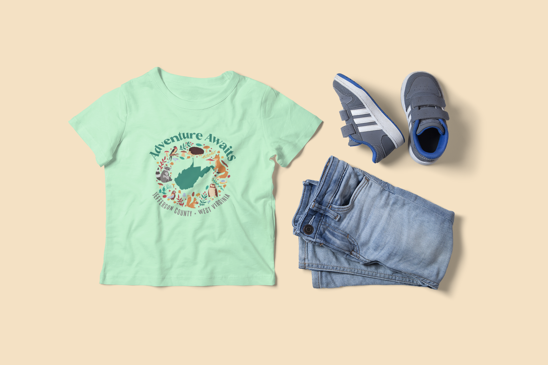 Kids Adventure Awaits Short-Sleeve Shirt