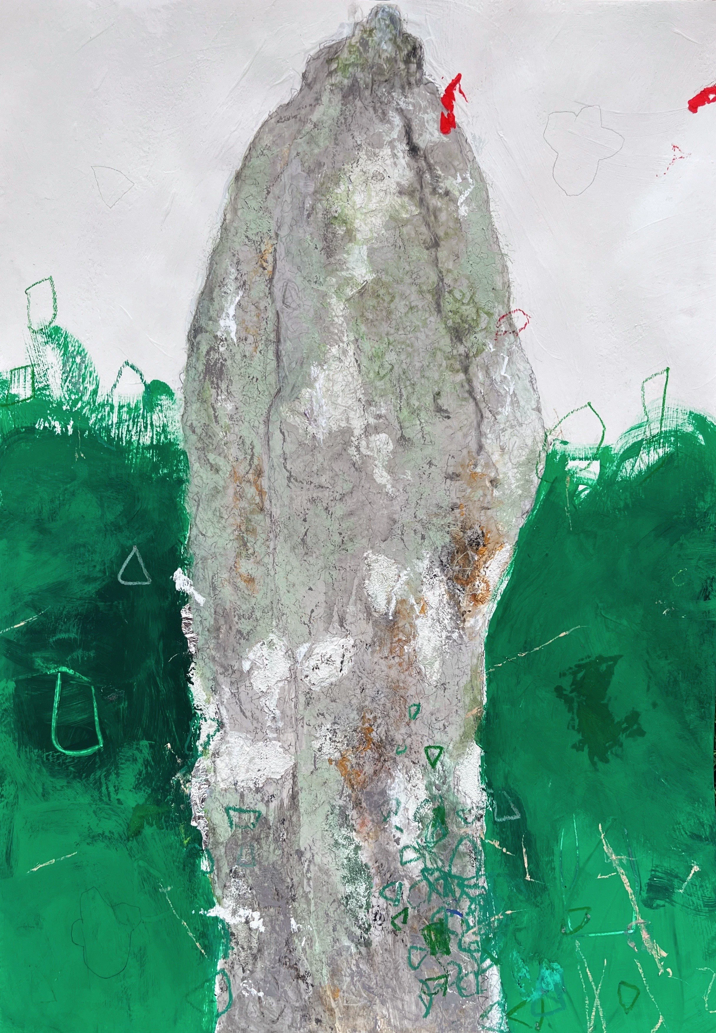Gun Rith / 2025 / Mixed media collage on paper / 42cm x 29cm