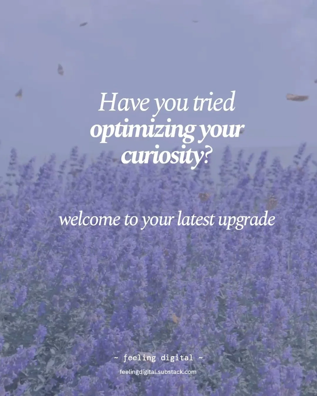 Something about this feels off. The moment when curiosity becomes a checklist and wonder becomes a metric. The impulse to maxx runs amok on the internet!

The feeling that you need to be optimizing absolutely everything, that's -maxxiety.

More on Fe
