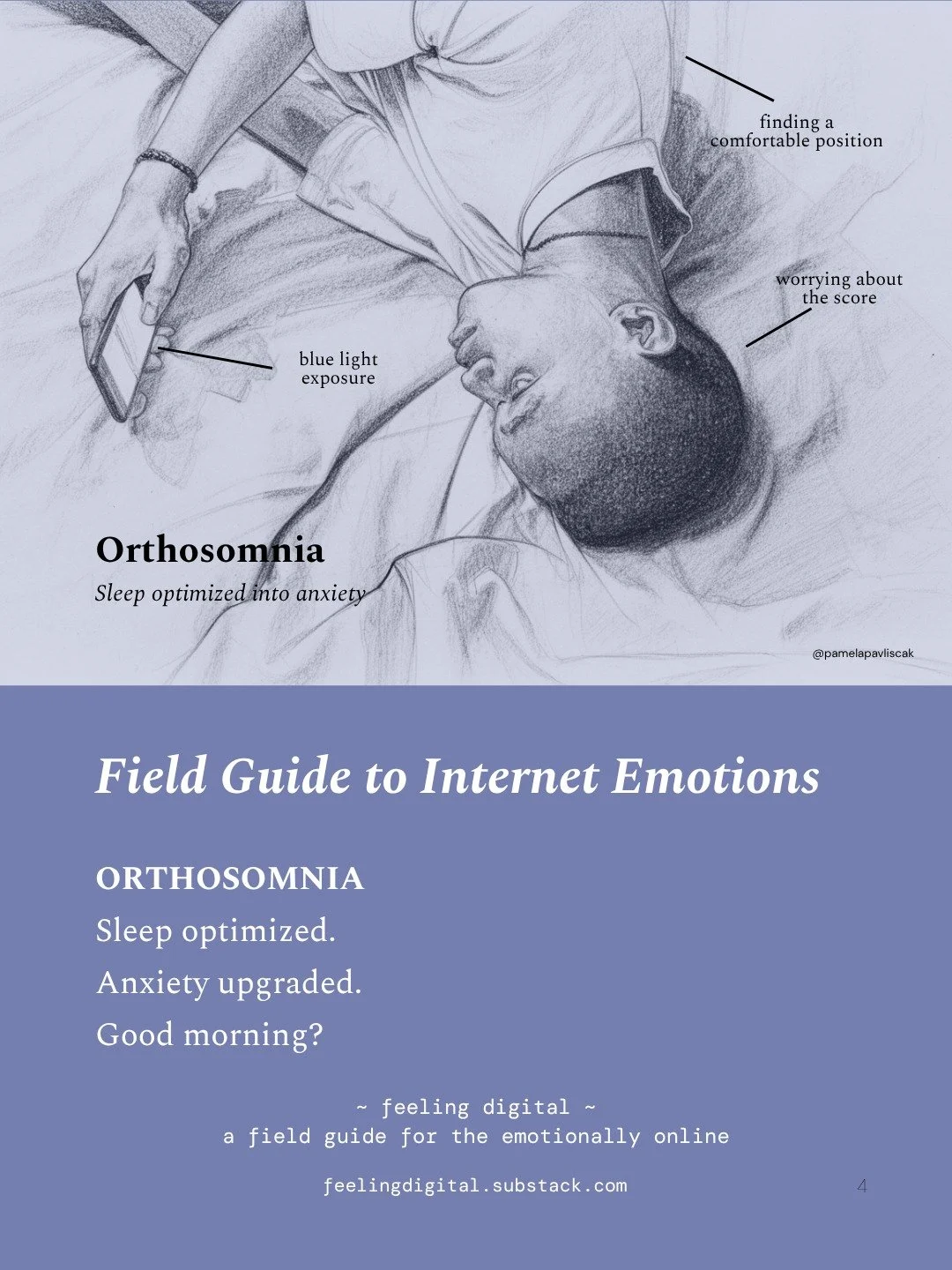 You wake up and immediately check how you slept, like it&rsquo;s your credit score. Cool cool cool, love being judged by a tiny wrist computer for something I was unconscious for.

Orthosomnia is what happens when rest becomes a performance review. Y