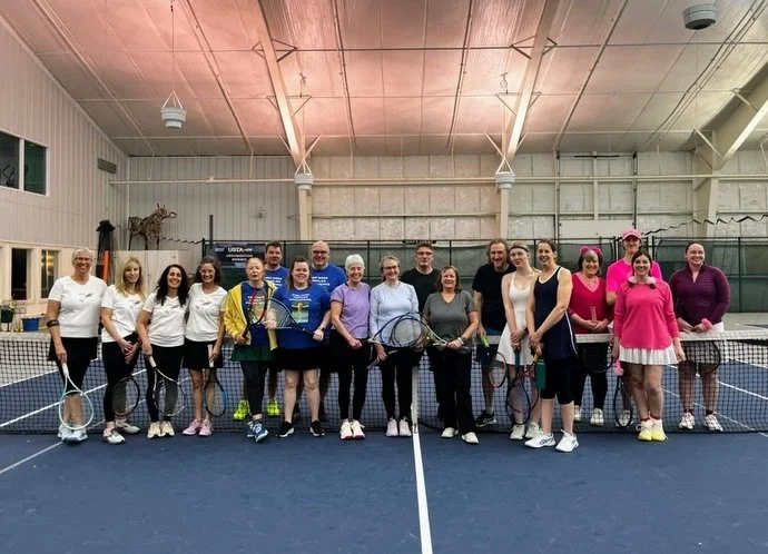 Our first triples tournament of the year was a huge success! Thank you to all of the teams who played (and coordinated outfits!). Congratulations to &ldquo;Swinging the Blues&rdquo; on winning the triples trophy!