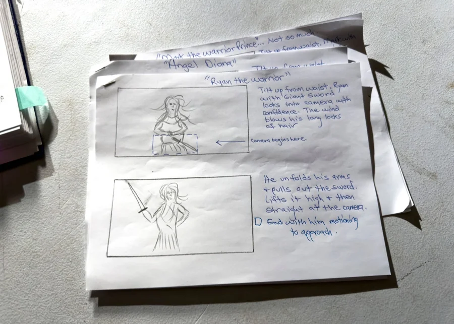 Storyboard for Ryan as a Viking