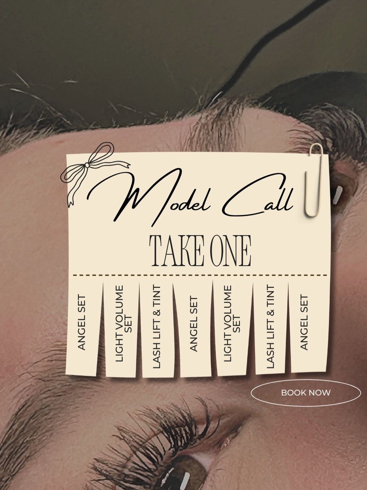 ✨ MODEL CALL ✨
Aspiring lash tech Cait is now booking models for select services 🤍
&bull; Lash Lifts
&bull; Angel Sets
&bull; Light Volume Sets
Perfect for anyone looking to enhance their natural beauty while supporting a growing lash artist ✨
Limit