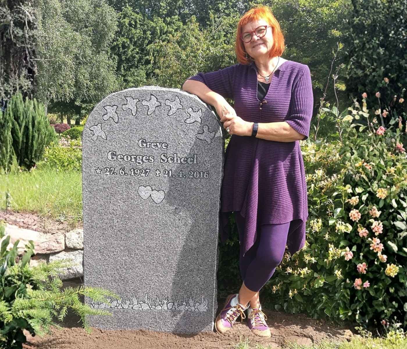 Stenhuggeren ved sit arbejde.