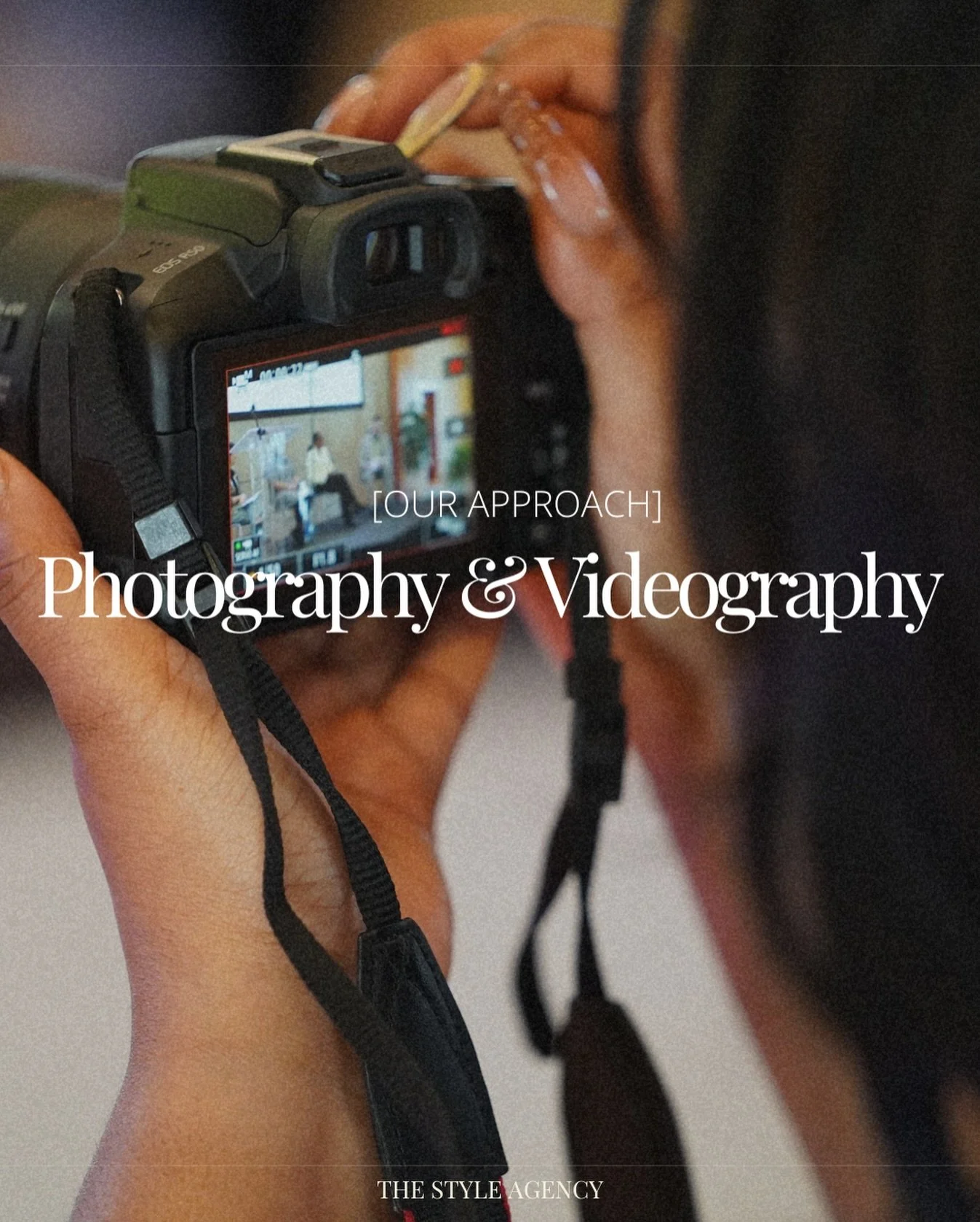 [Our Approach] Photography &amp; Videography

Style is strategy, and visual storytelling brings your brand to life.

High-quality visuals do more than look good. They communicate credibility, emotion, and purpose before a single word is read.

From b