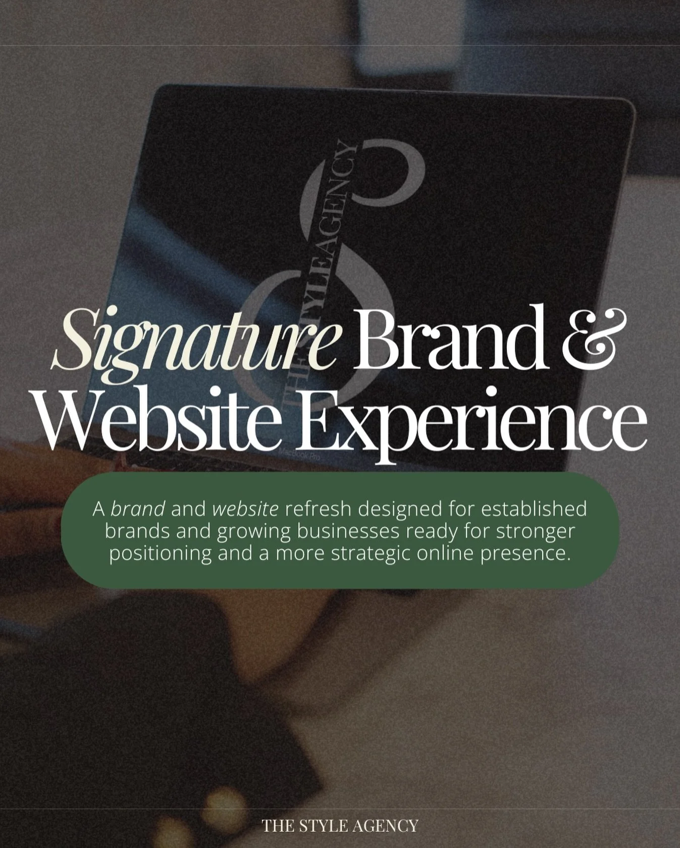 This is for brands that aren&rsquo;t starting over, but stepping into their next level.

The Signature Brand &amp; Website Experience is a high-touch brand and website refresh created for the launch of The Style Agency.

This experience includes: 
&b