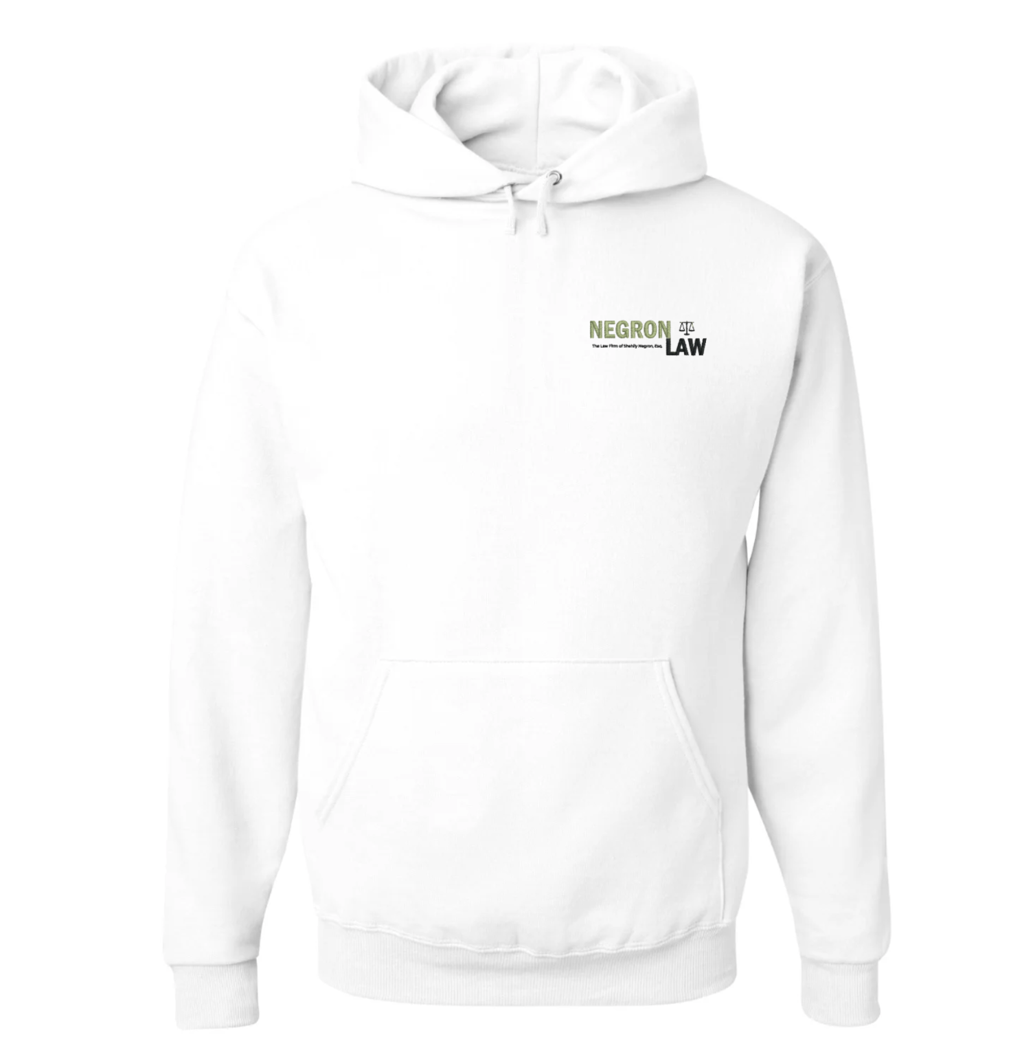 Classic White Logo Hoodie