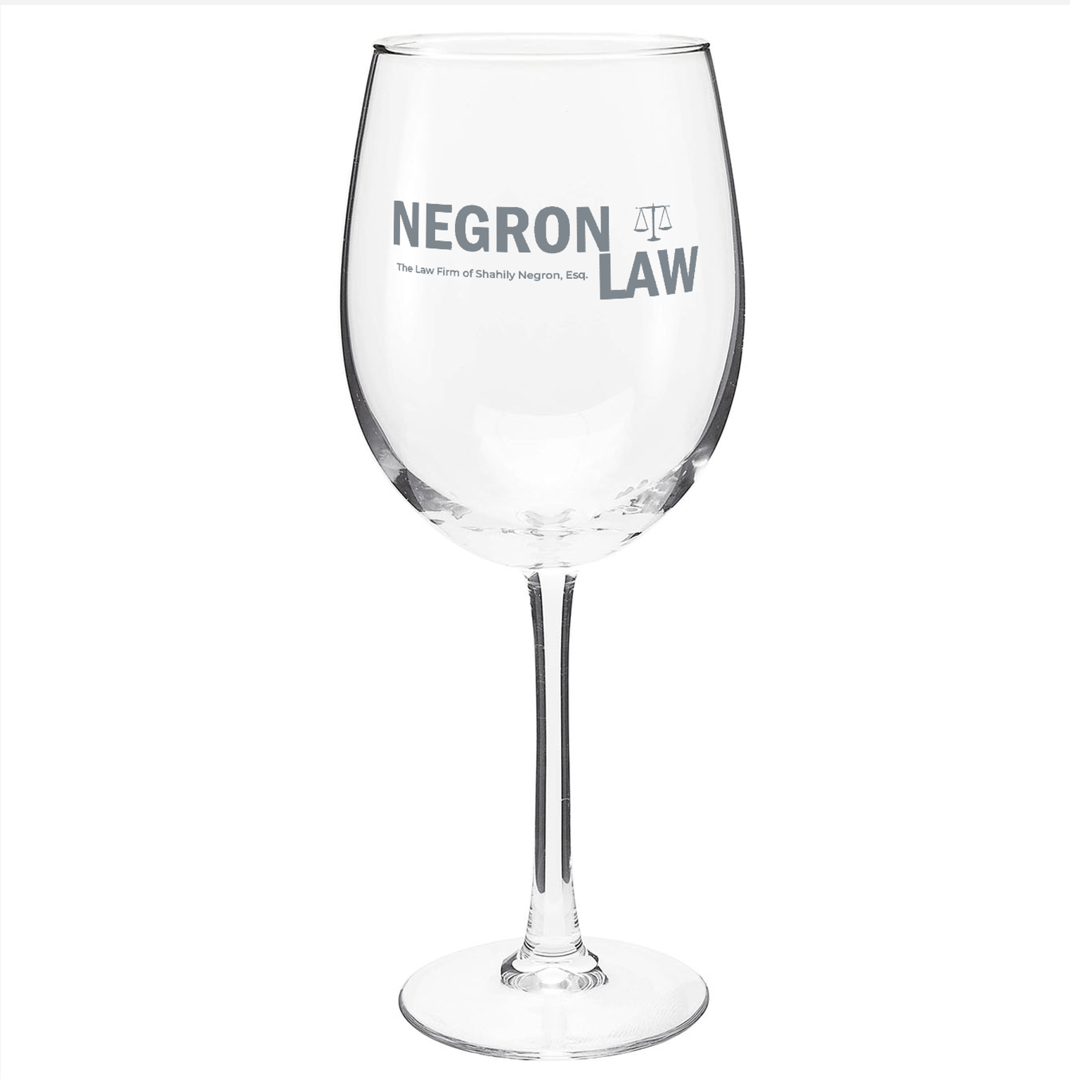 Negron Law Premium Wine Glass