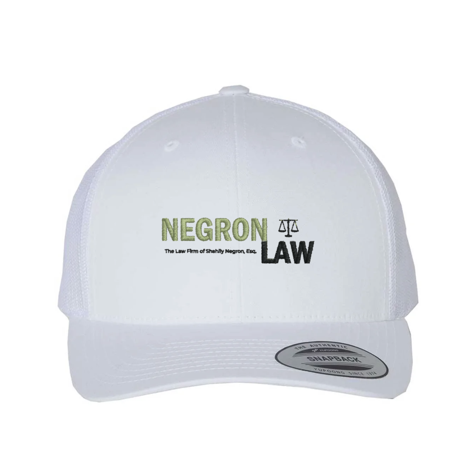 Negron Law Embroidered Snapback Cap