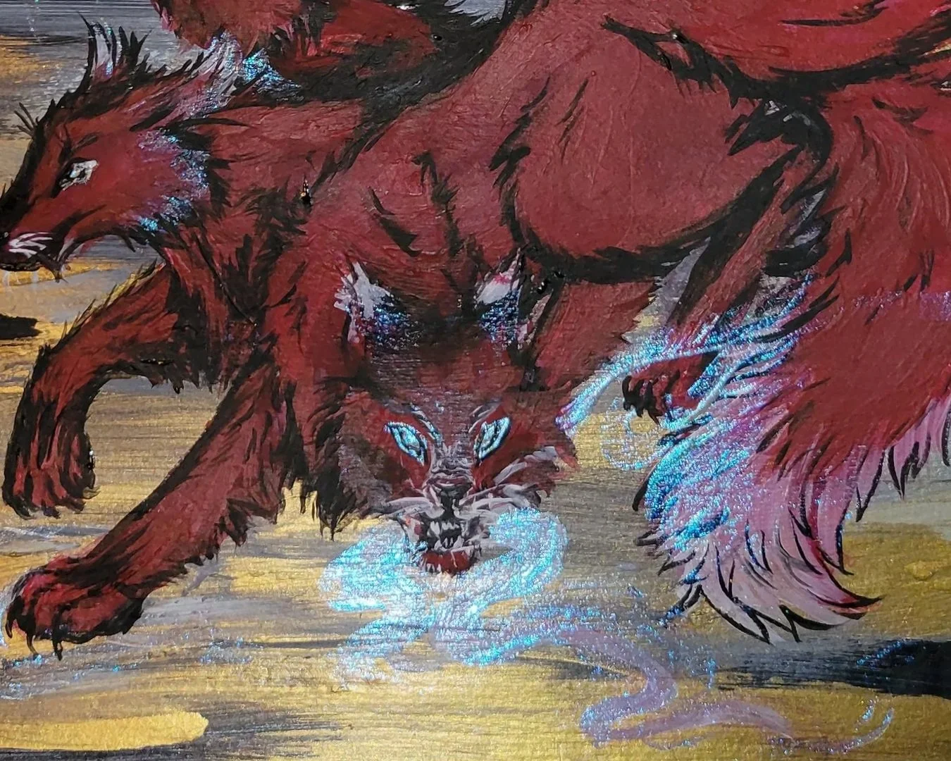 Cerberus Acrylic Painting