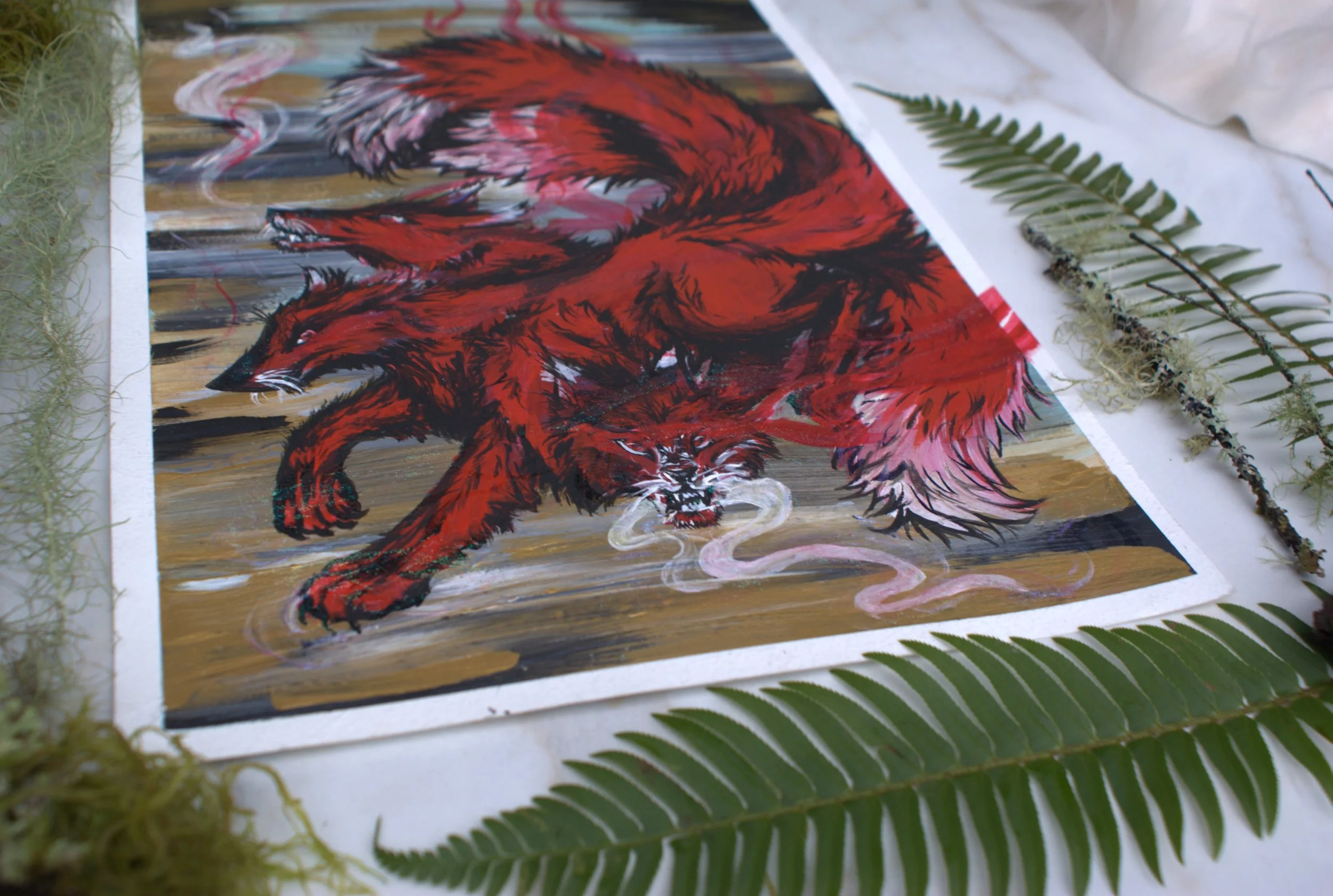 Cerberus Acrylic Painting