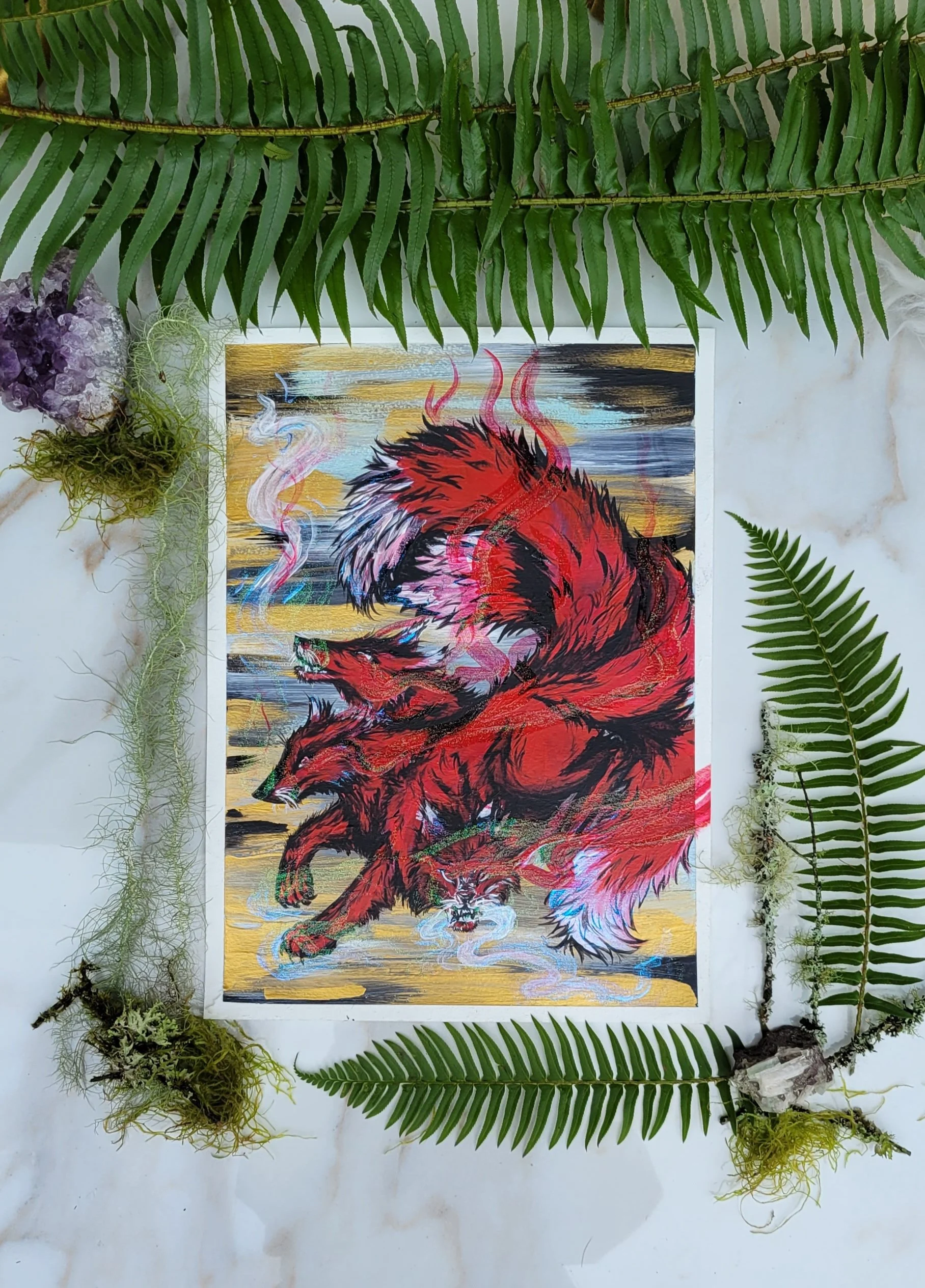 Cerberus Acrylic Painting