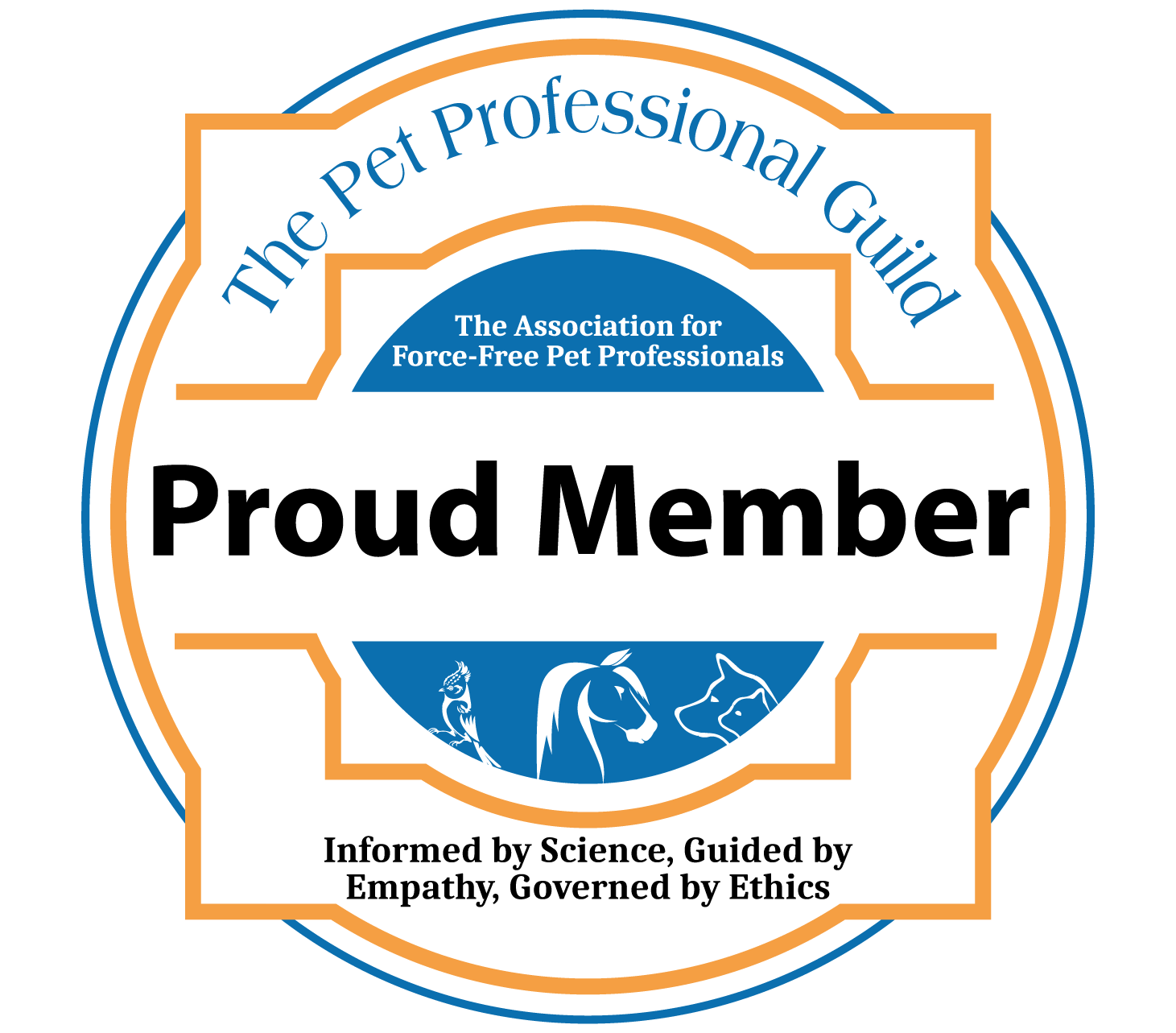 The Pet Professional Guild proud member badge
