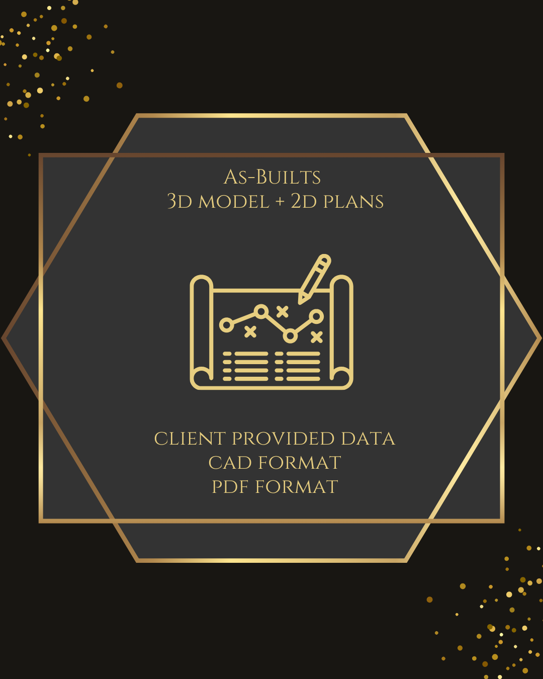 As-Built 2-D CAD Floor Plan (Up to 3000 S.F.)