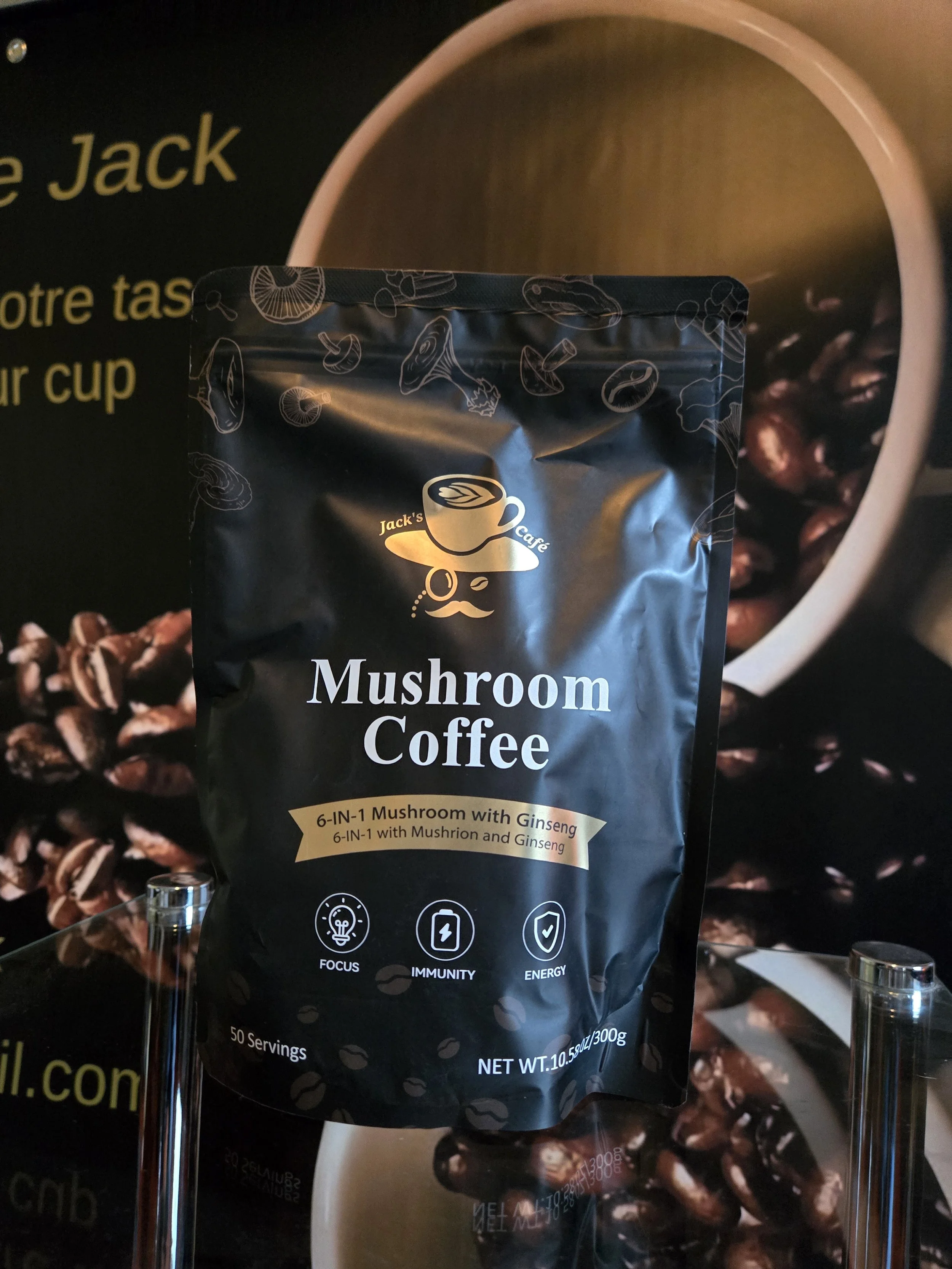Café au champignons et ginseng sac de 300g