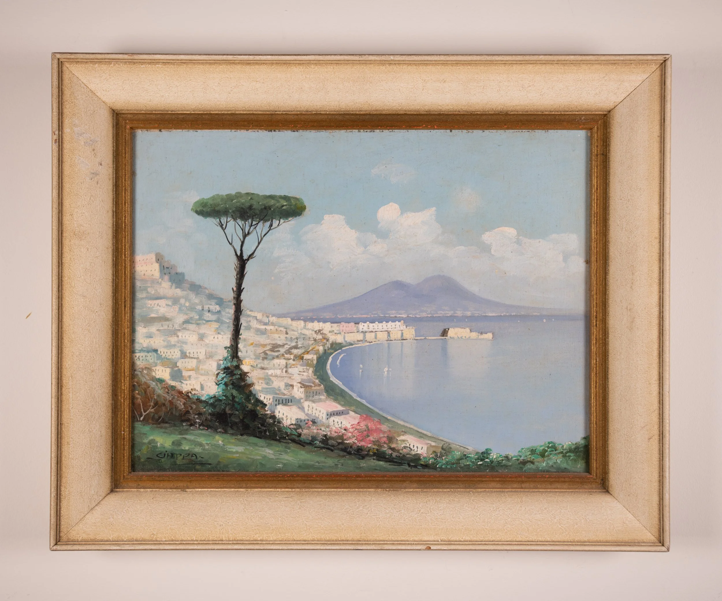 Pair of Coastal Serenity Landscapes in cool, coastal hues; oil on canvas.