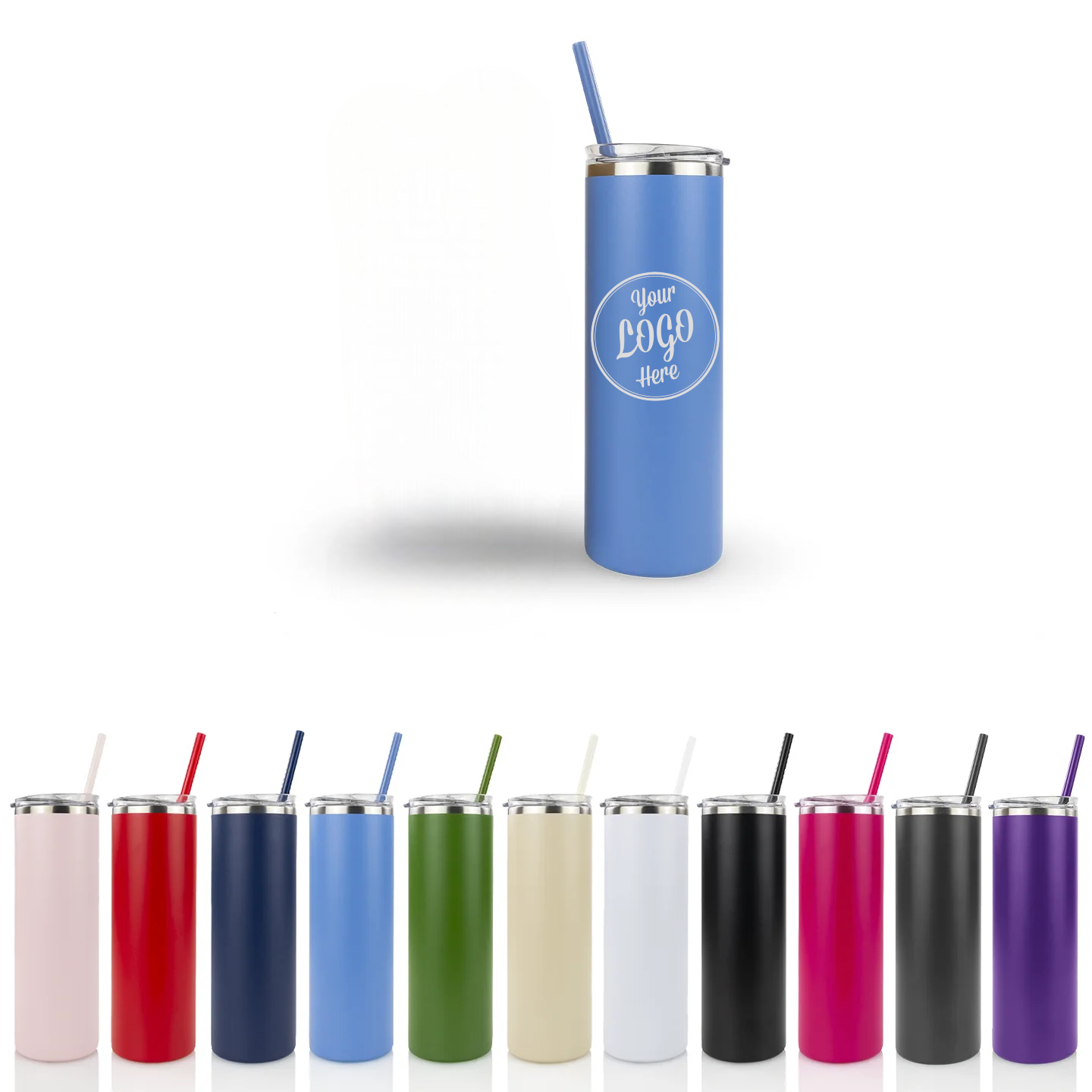 20oz Skinny Tumbler – Custom Laser Engraved