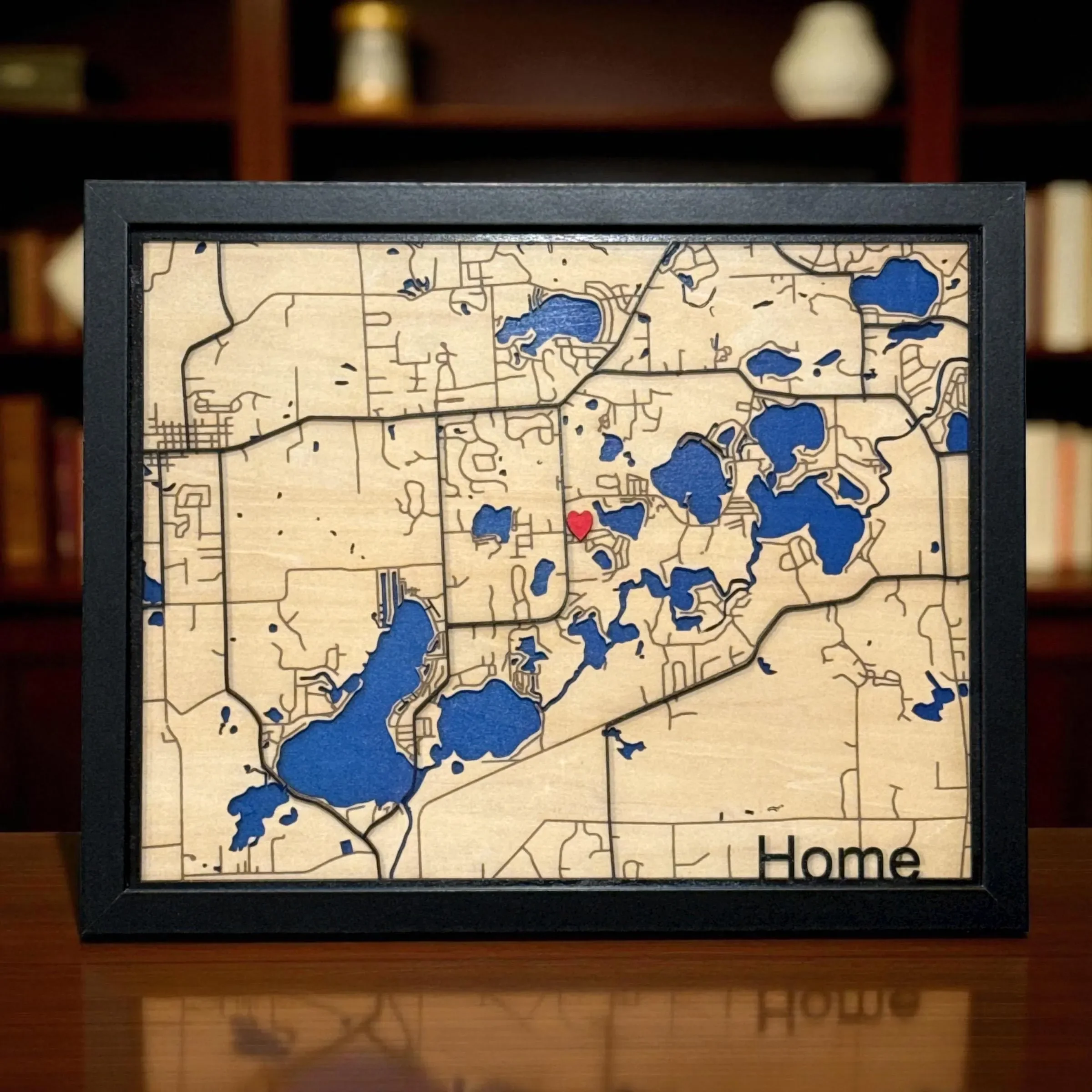 Custom layered 3d map