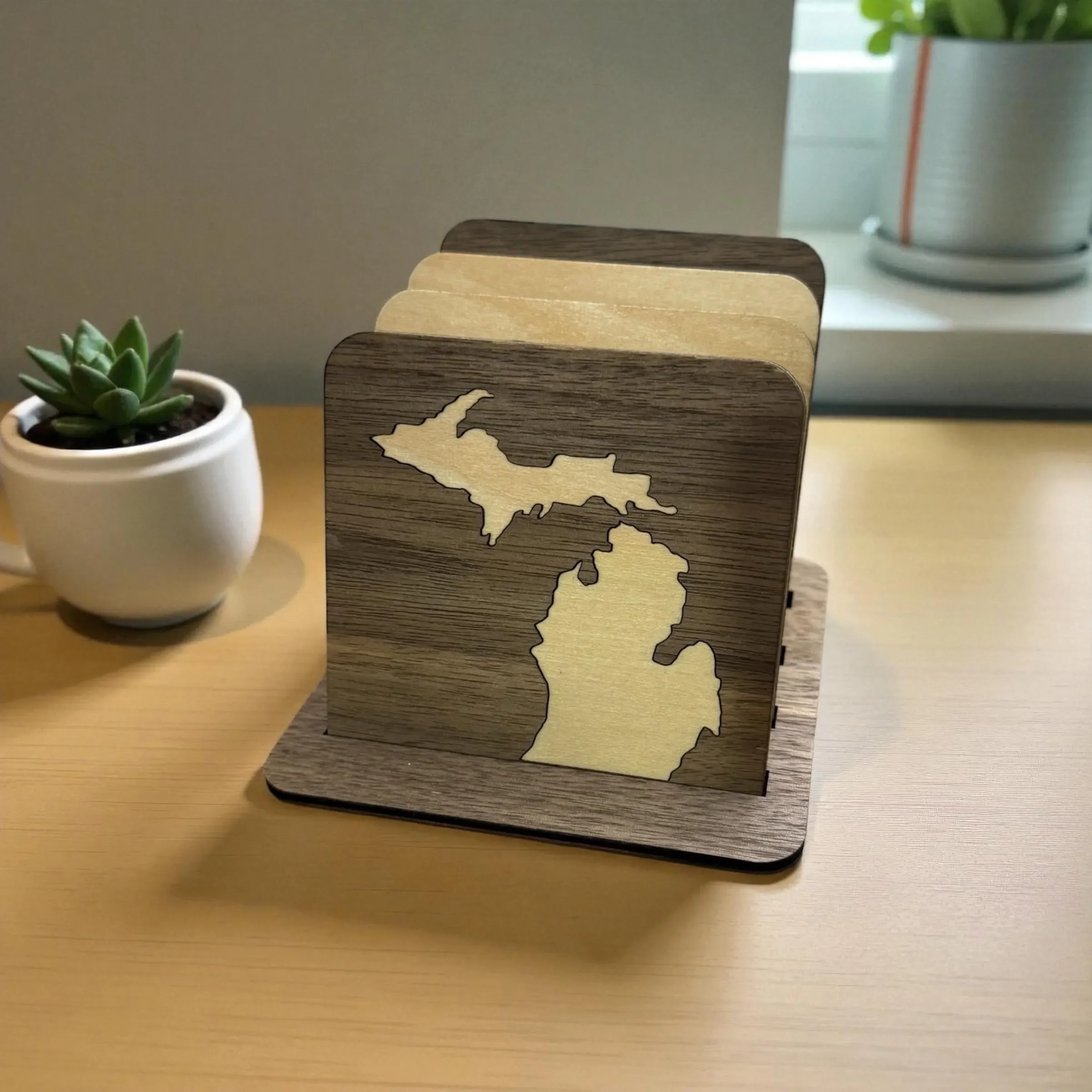State Inlay coasters