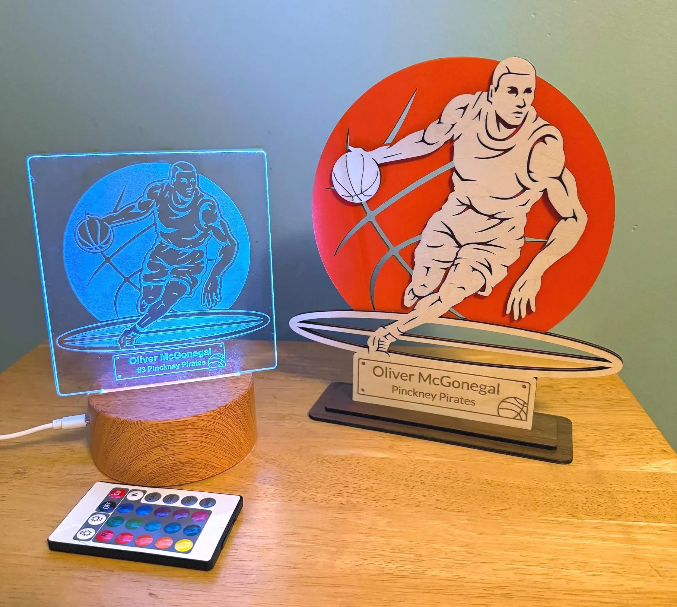 Stand-Up Sports signs/trophies