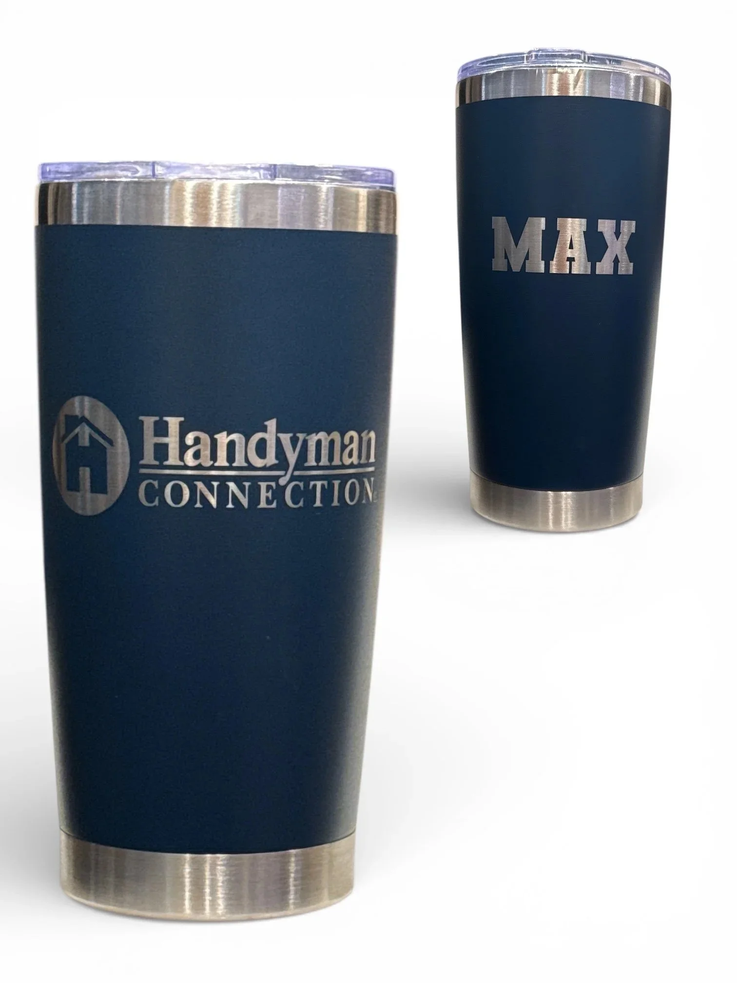 Engraved 20 oz Tumbler with lid - Double Wall Vacuum Insulated Tumbler - Stainless Steel