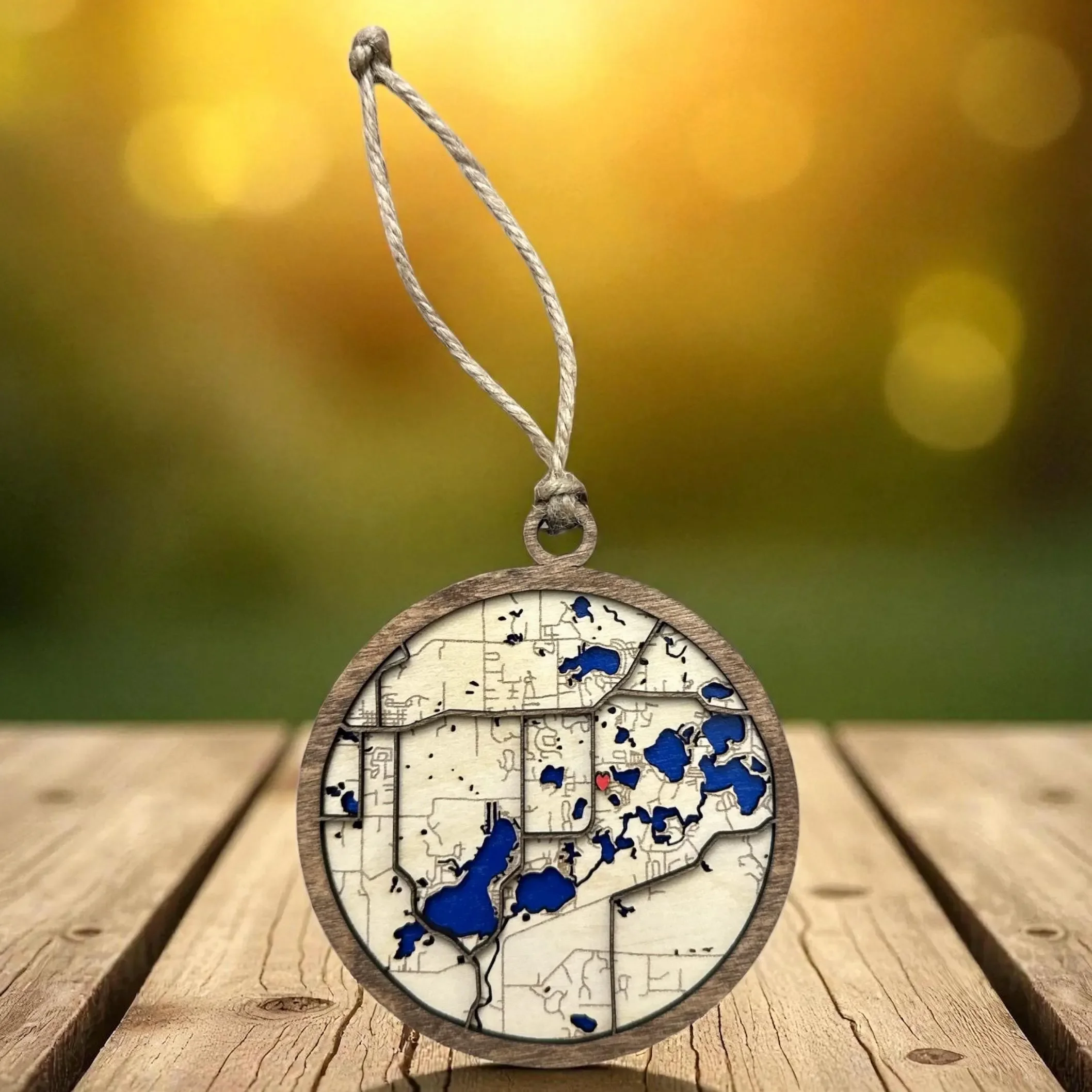 Custom 3D Map Ornament