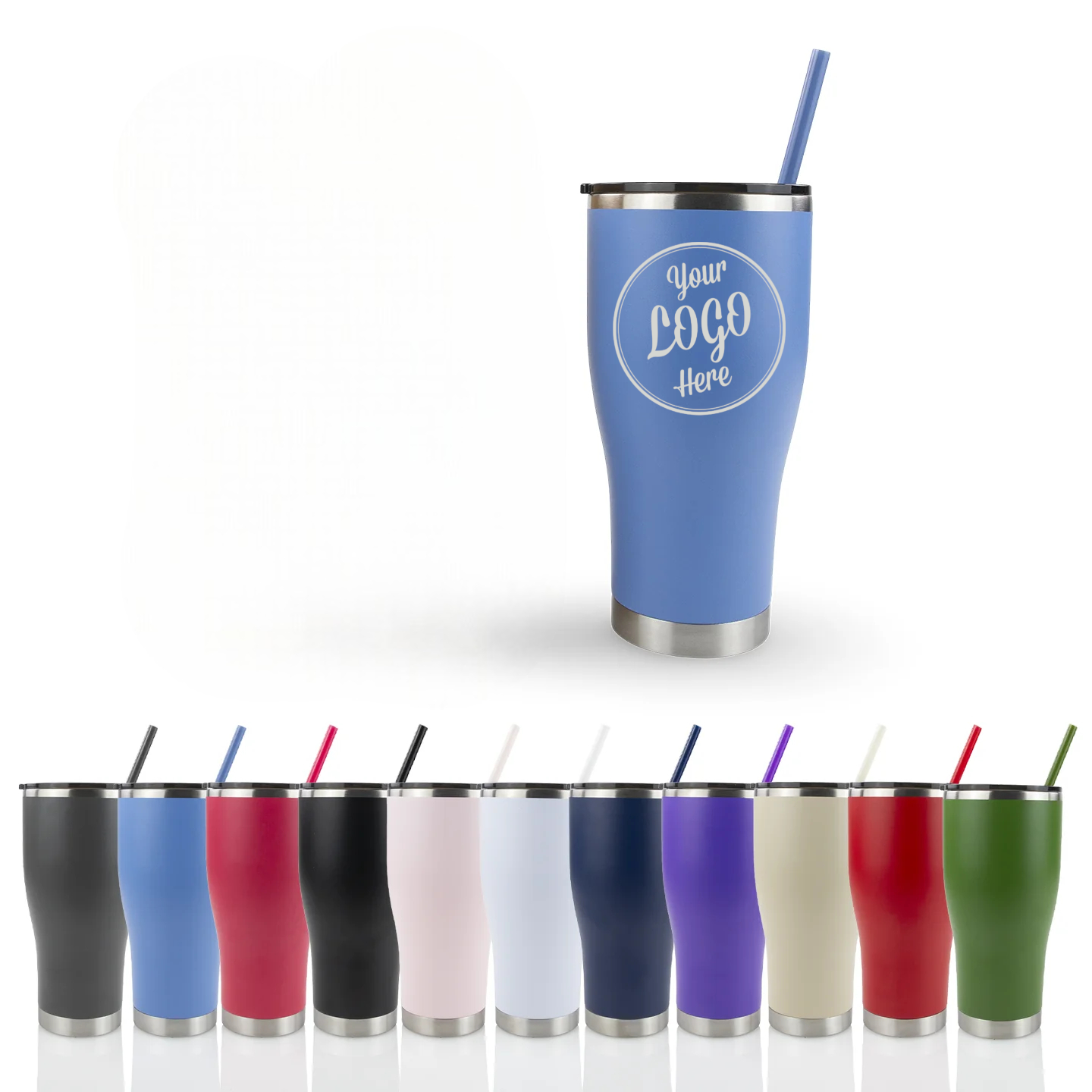 30oz Modern Curve Tumbler – Custom Laser Engraved