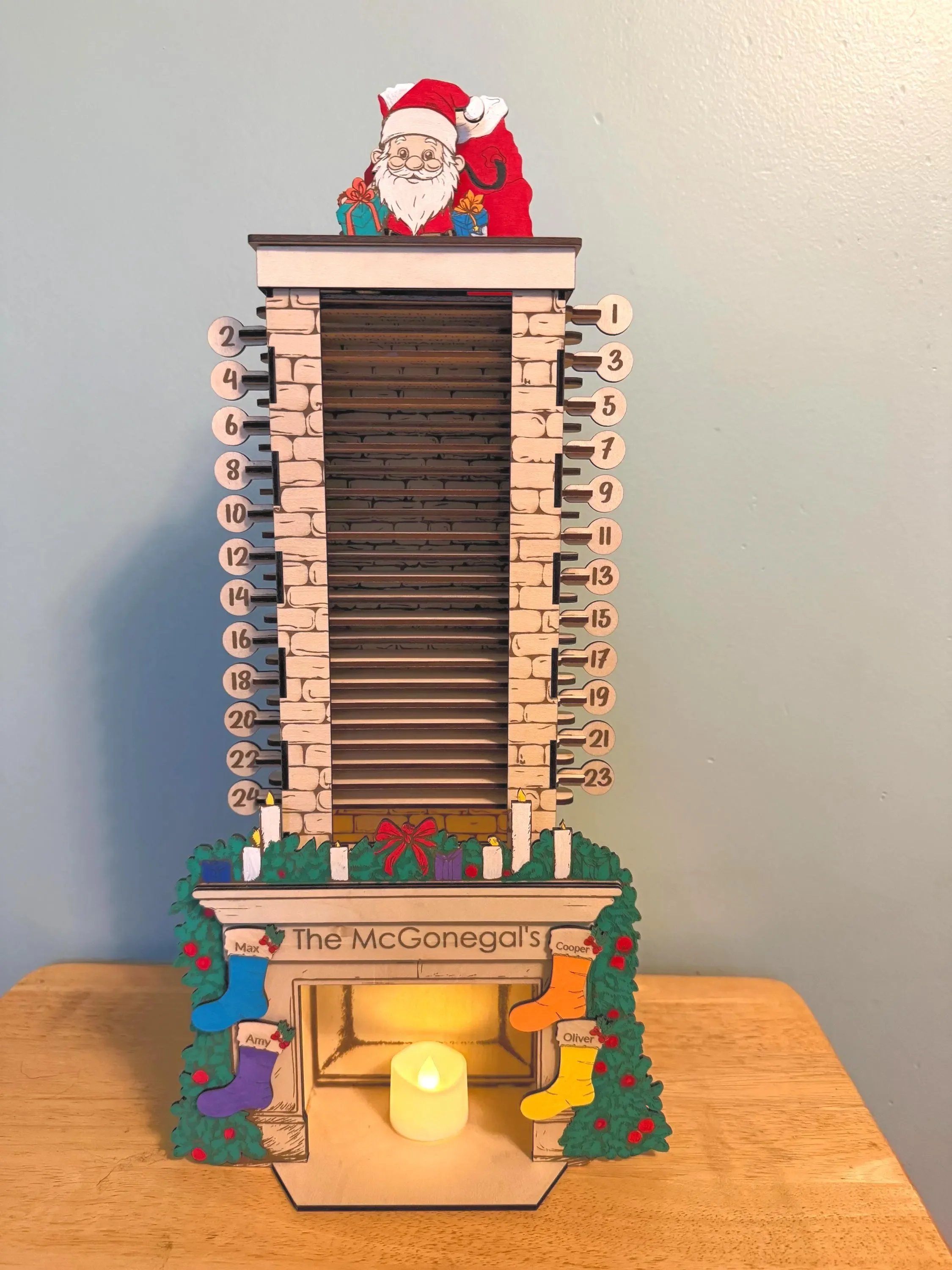 Santa Chimney Christmas countdown