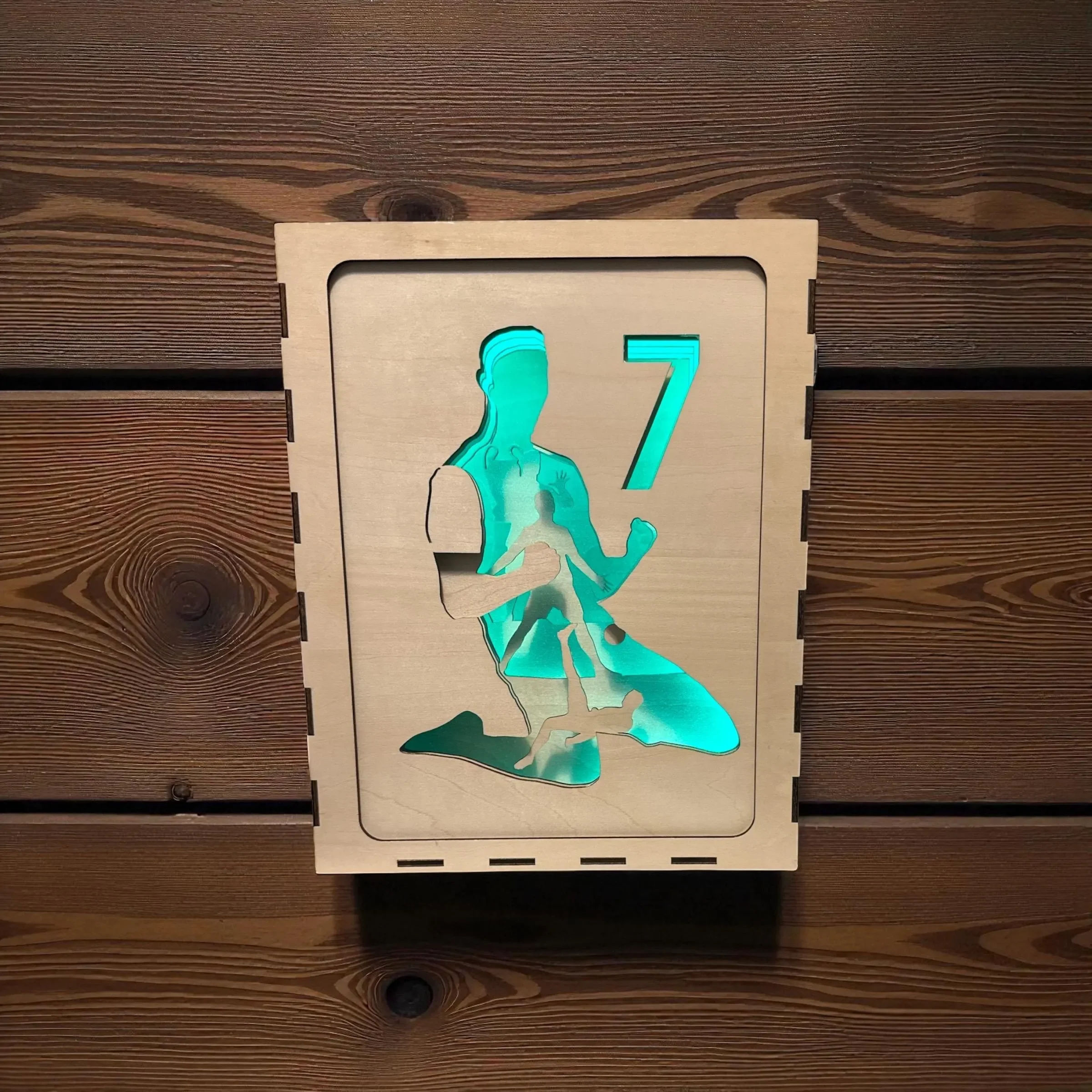 Ronaldo Shadow Box with color changing lights