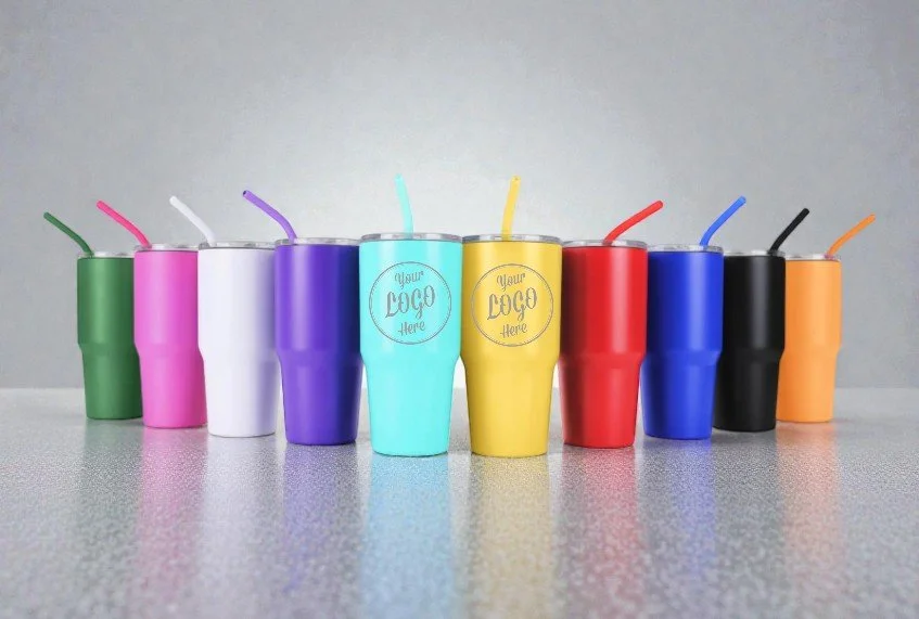 Engraved 30oz Tumbler with lid and optional Handle