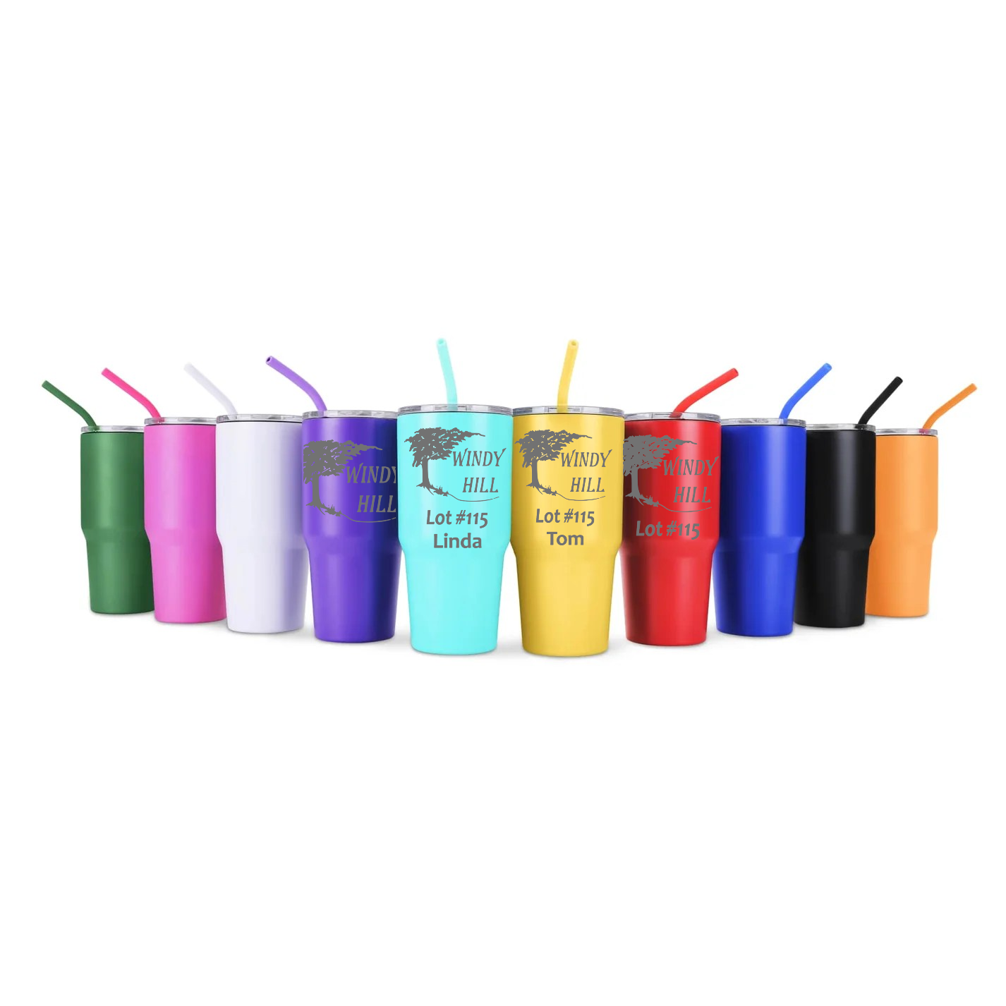 Windy Hill Campground 30oz Tumbler with optional handle