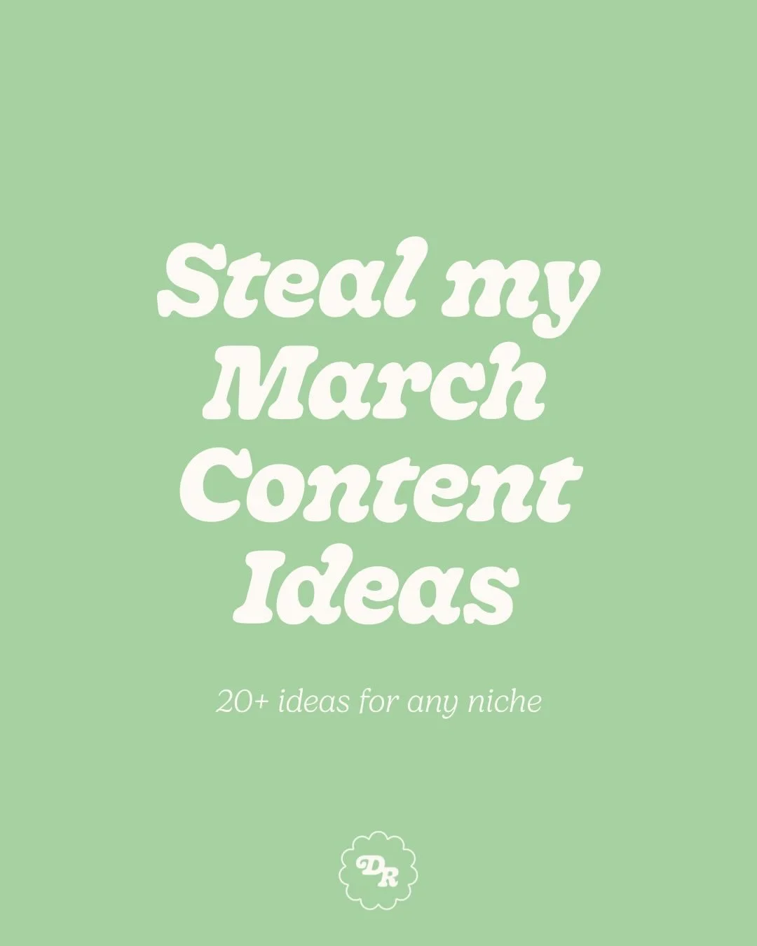March content handled 👀

Because &ldquo;I&rsquo;ll figure out what to post later&rdquo; is not a strategy.

Save this carousel + use these ideas to:
✨ stay consistent (without burnout)
✨ boost engagement
✨ attract the right people
✨ set your account