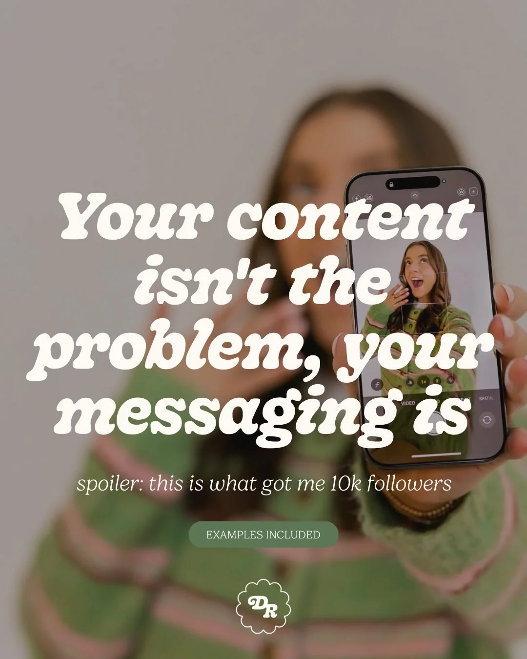 Posting consistently and still not seeing results?🫢

It&rsquo;s probably not your content. It&rsquo;s your messaging. 

Most business owners I work with are already showing up, already trying, already putting in the effort. 

The problem is that the