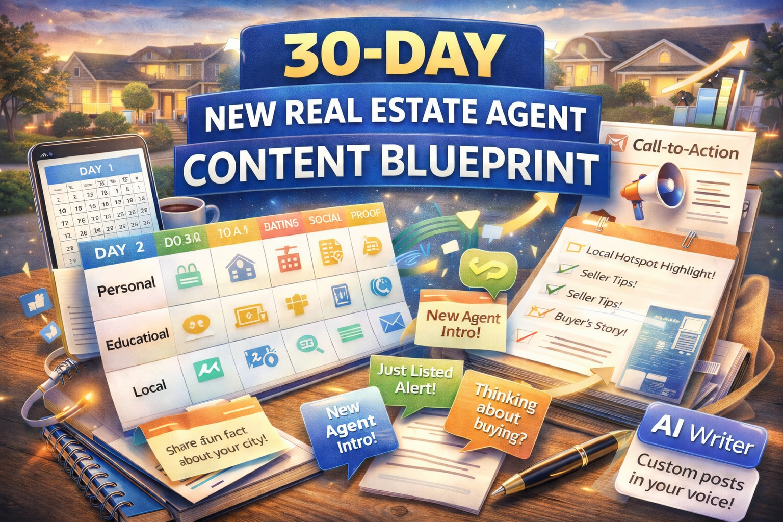 30-Day New Real Estate Agent Content Blueprint