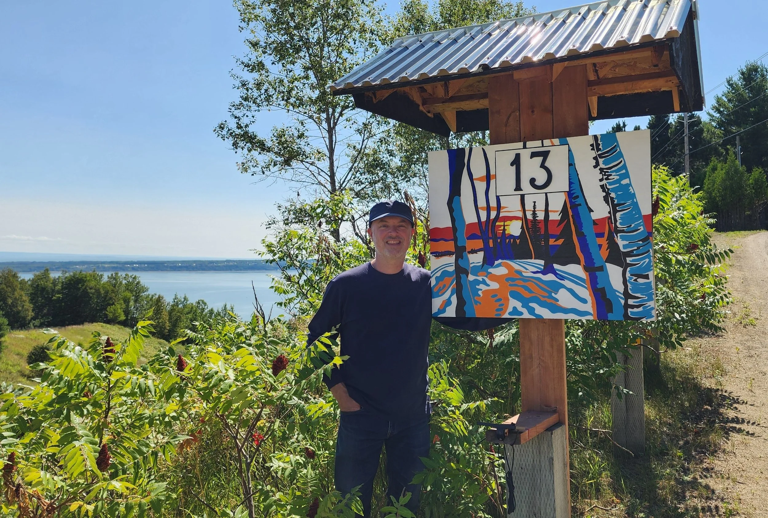 Affiche commerciale du Chalet sous les pins, Les Éboulements, 2023